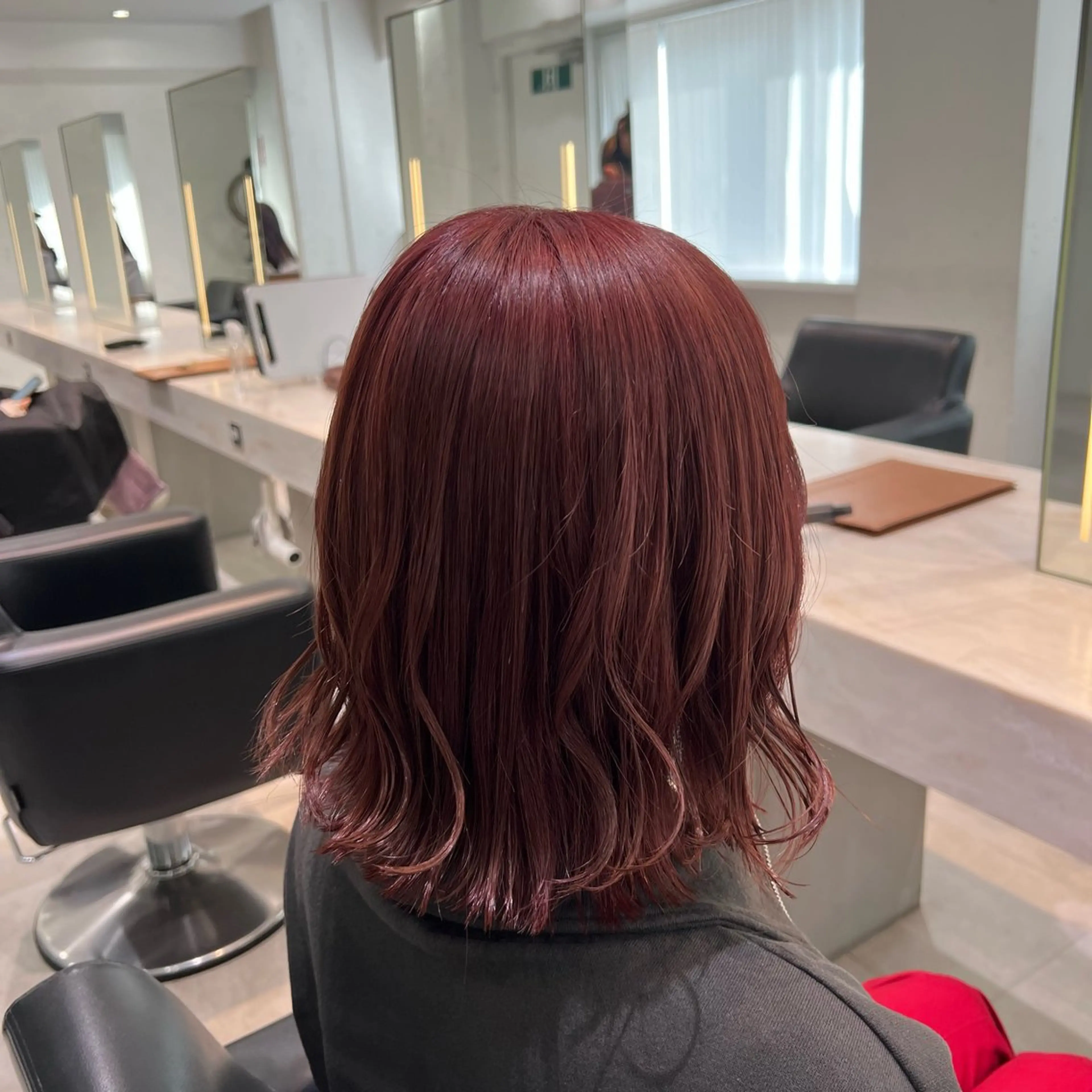 ミディアム カラー ピンクカラー レッドカラー SALOWIN川崎WEST店所属・🌷川崎/ボブ/ アレンジ/コトネ🌷のその他イメージ