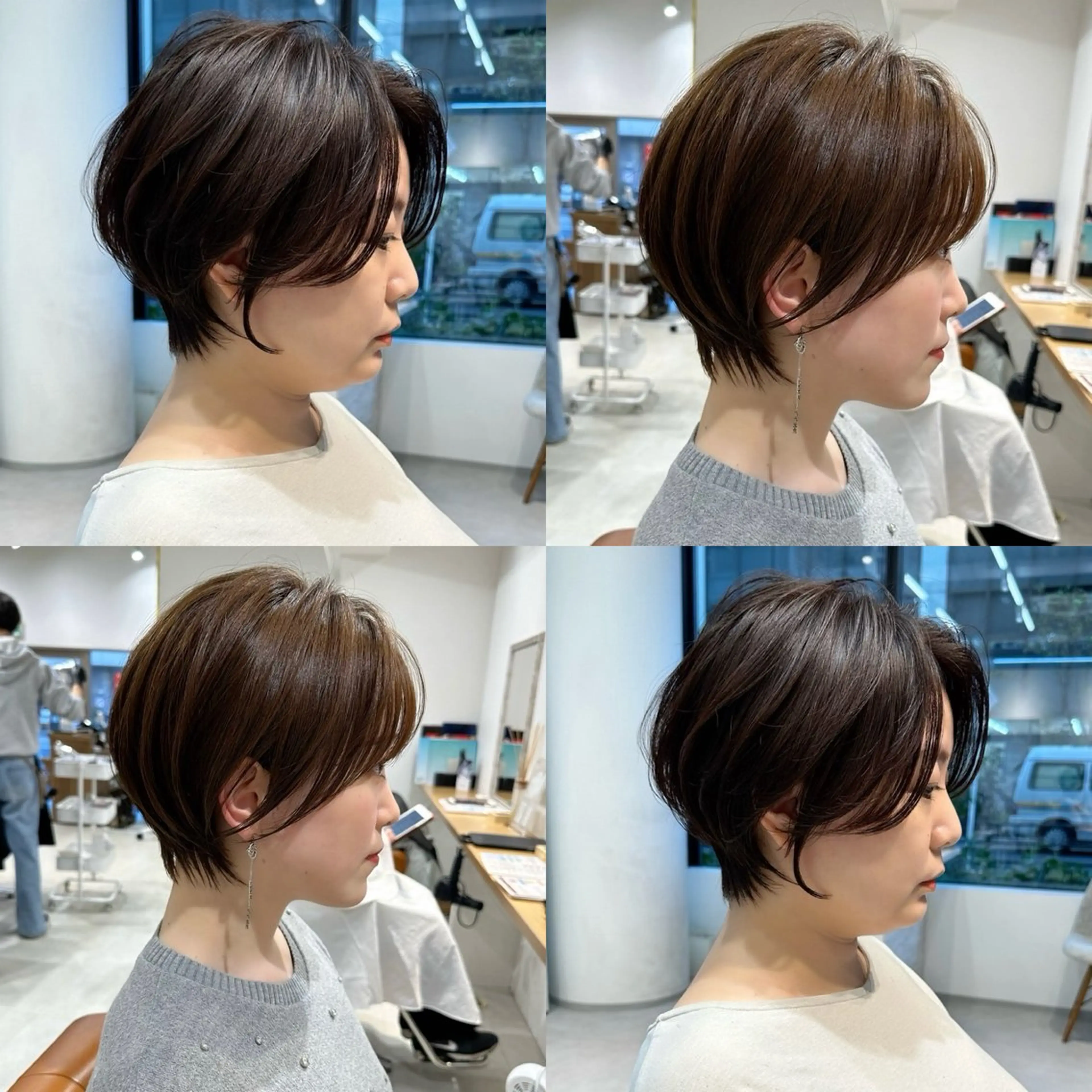ショート ショートボブ 丸みショート ボブ 顔周りカット ショートヘア カット 似合わせショート/ 髪質改善✨遠田✨のヘアスタイル