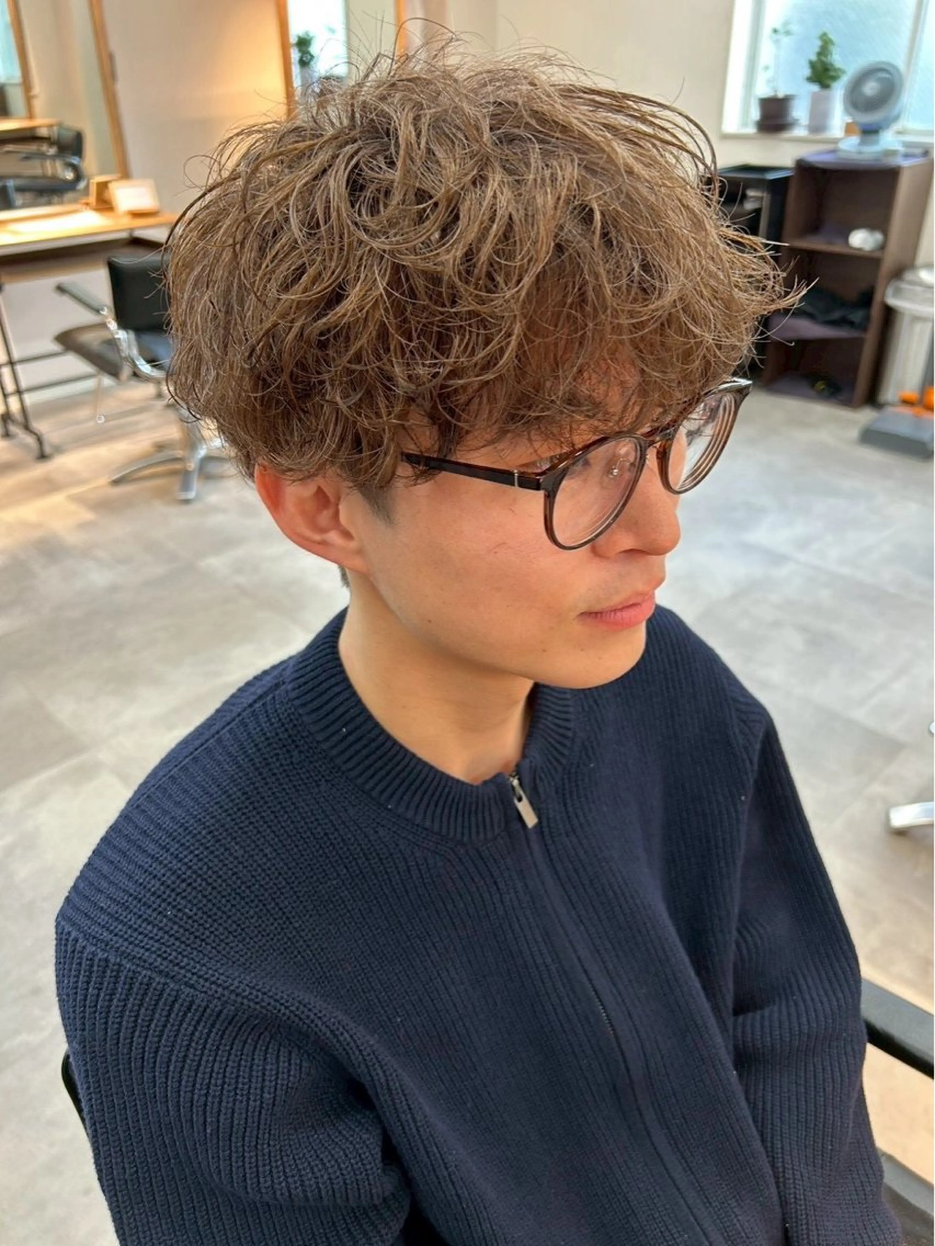 パーマ メンズ 小川 優のヘアスタイル
