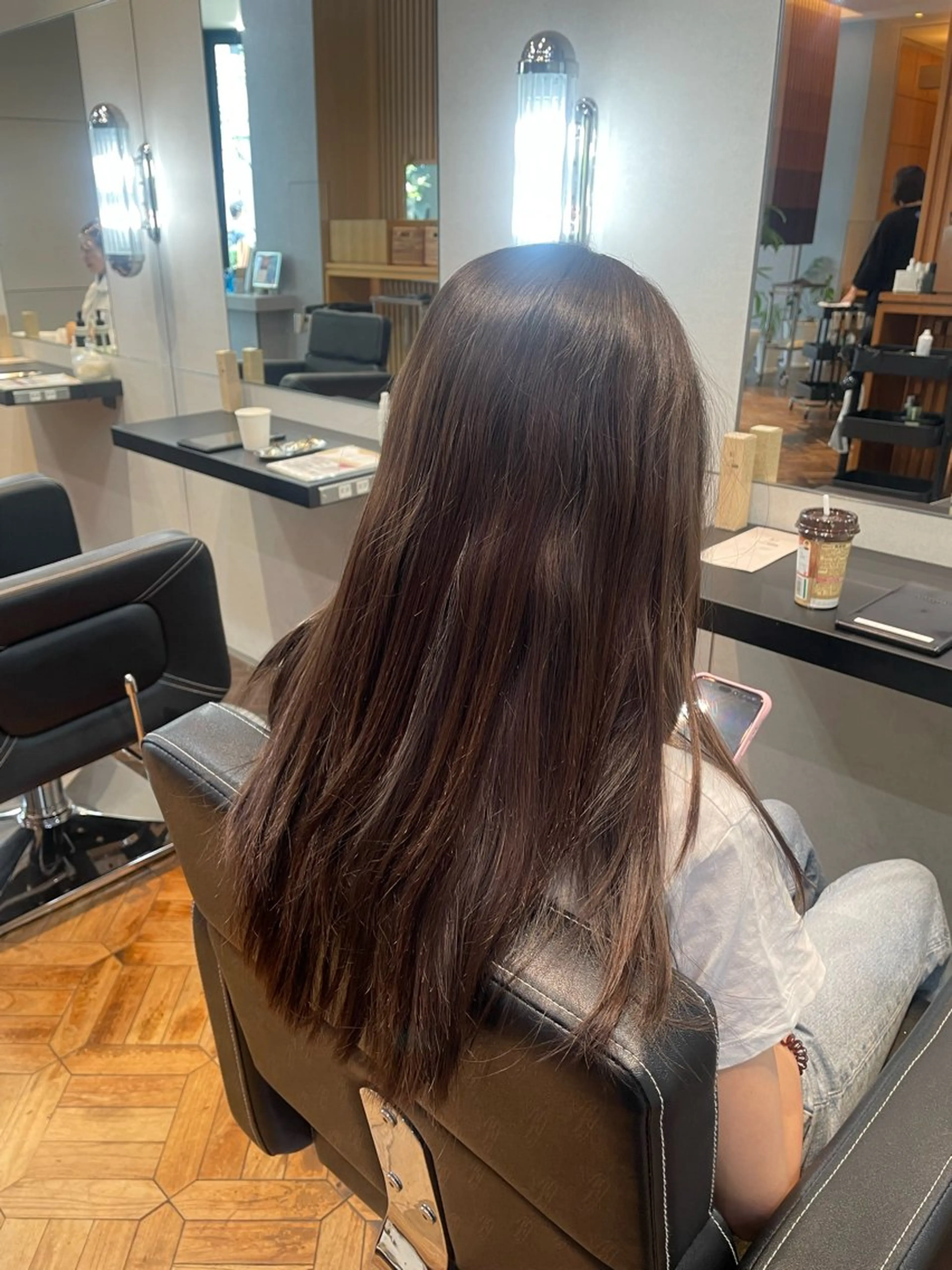 セミロング 縮毛矯正 ⚡️学芸大学 川上拓真⚡️のヘアスタイル