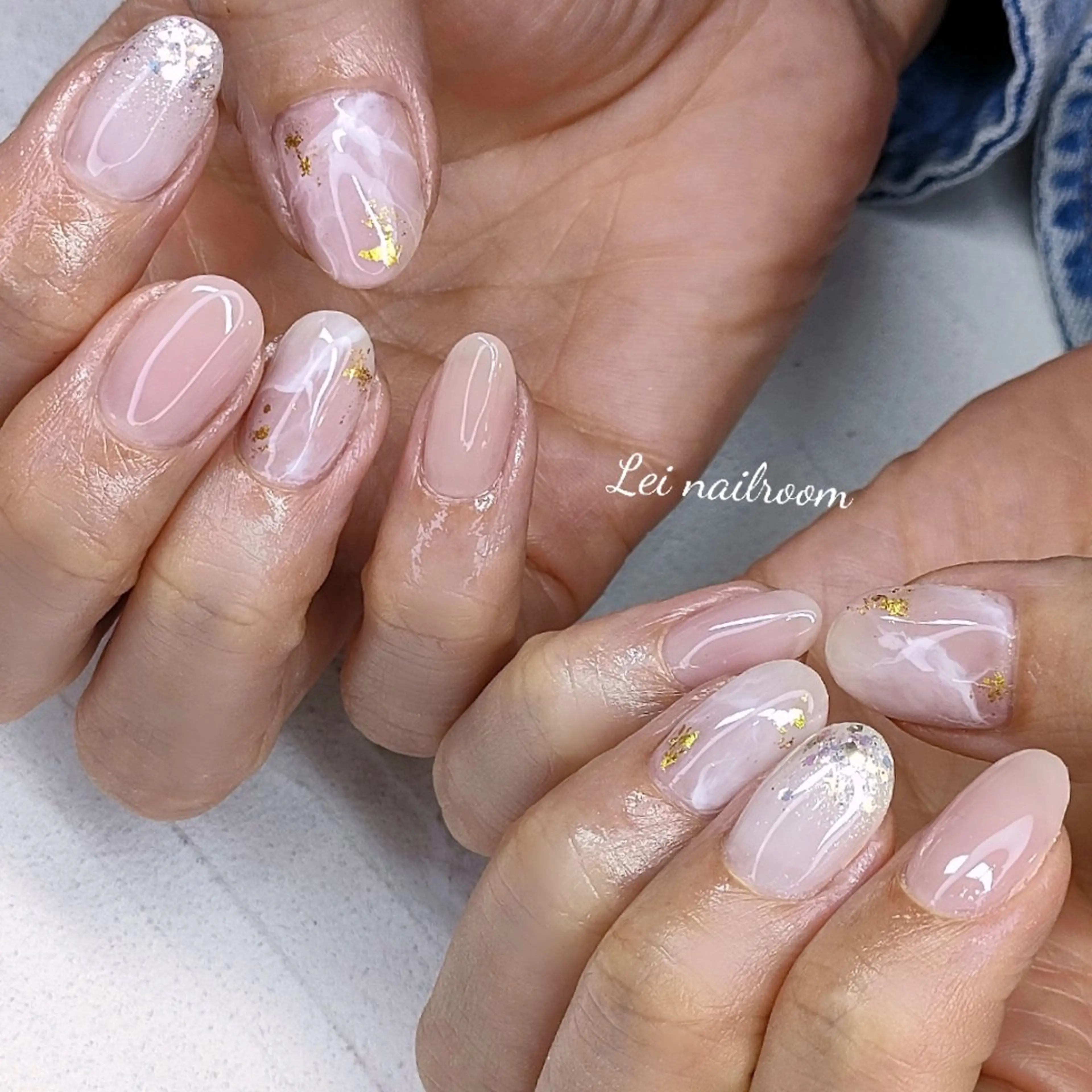 ネイル アートネイル ミラーネイル ハンドネイル lei🌼 nailroomのネイルデザイン