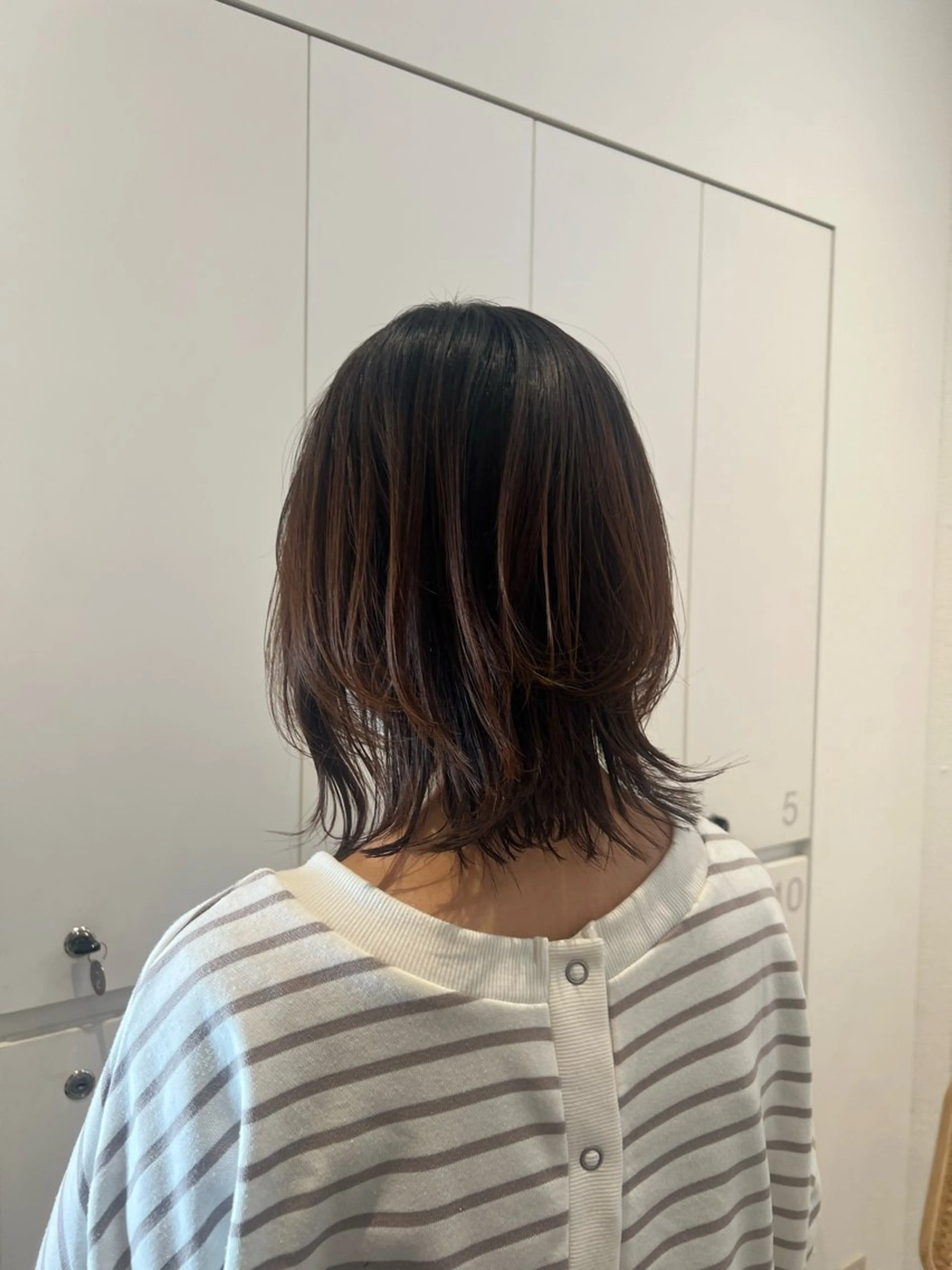 ミディアム レイヤーカット ナンバースリーヘアラウンジ 溝の口店所属・YUME /溝の口のヘアスタイル