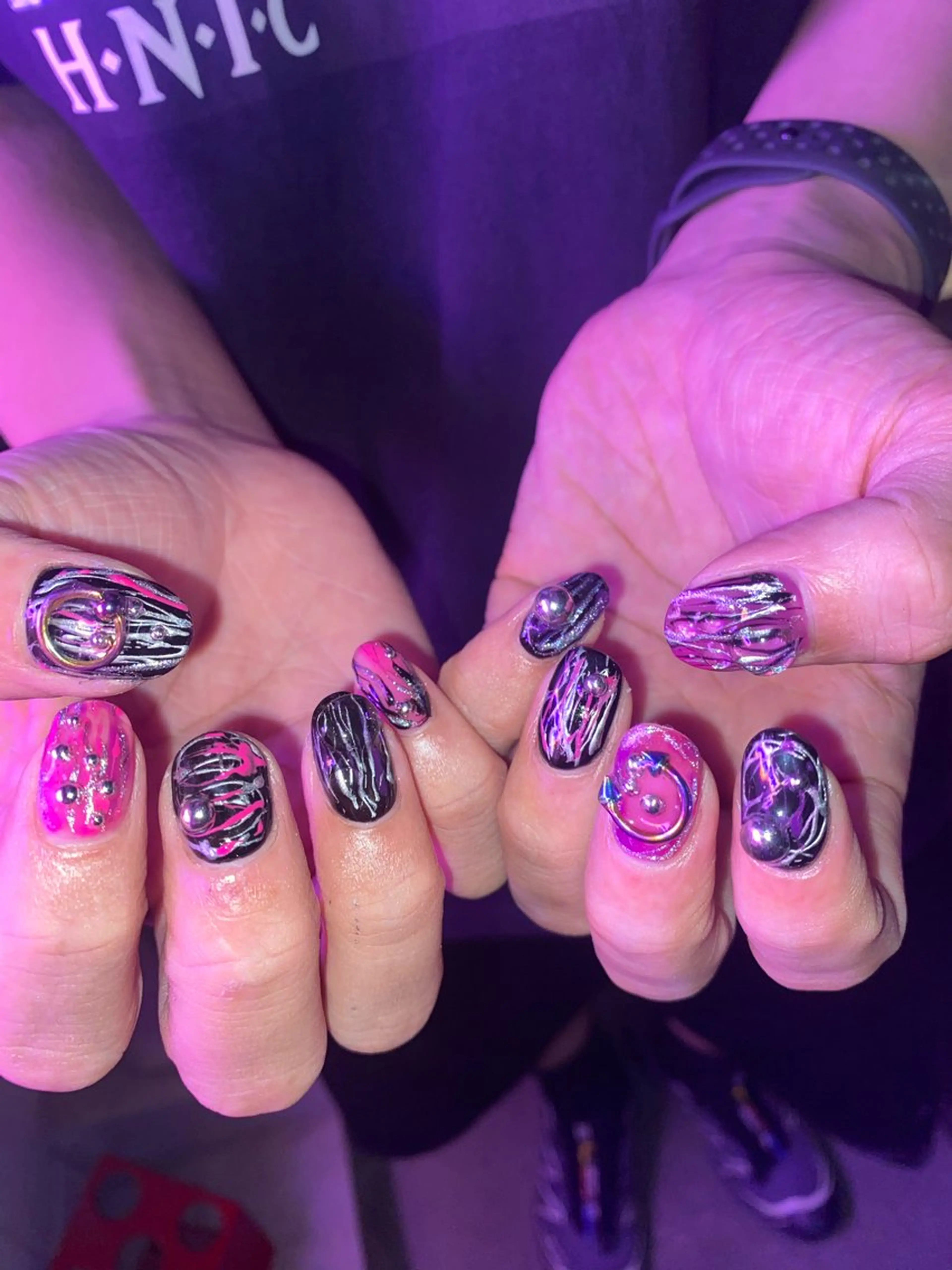 ネイル ハンドネイル .unff所属・hana (..)個 性派/メンズネイル◎のネイルデザイン