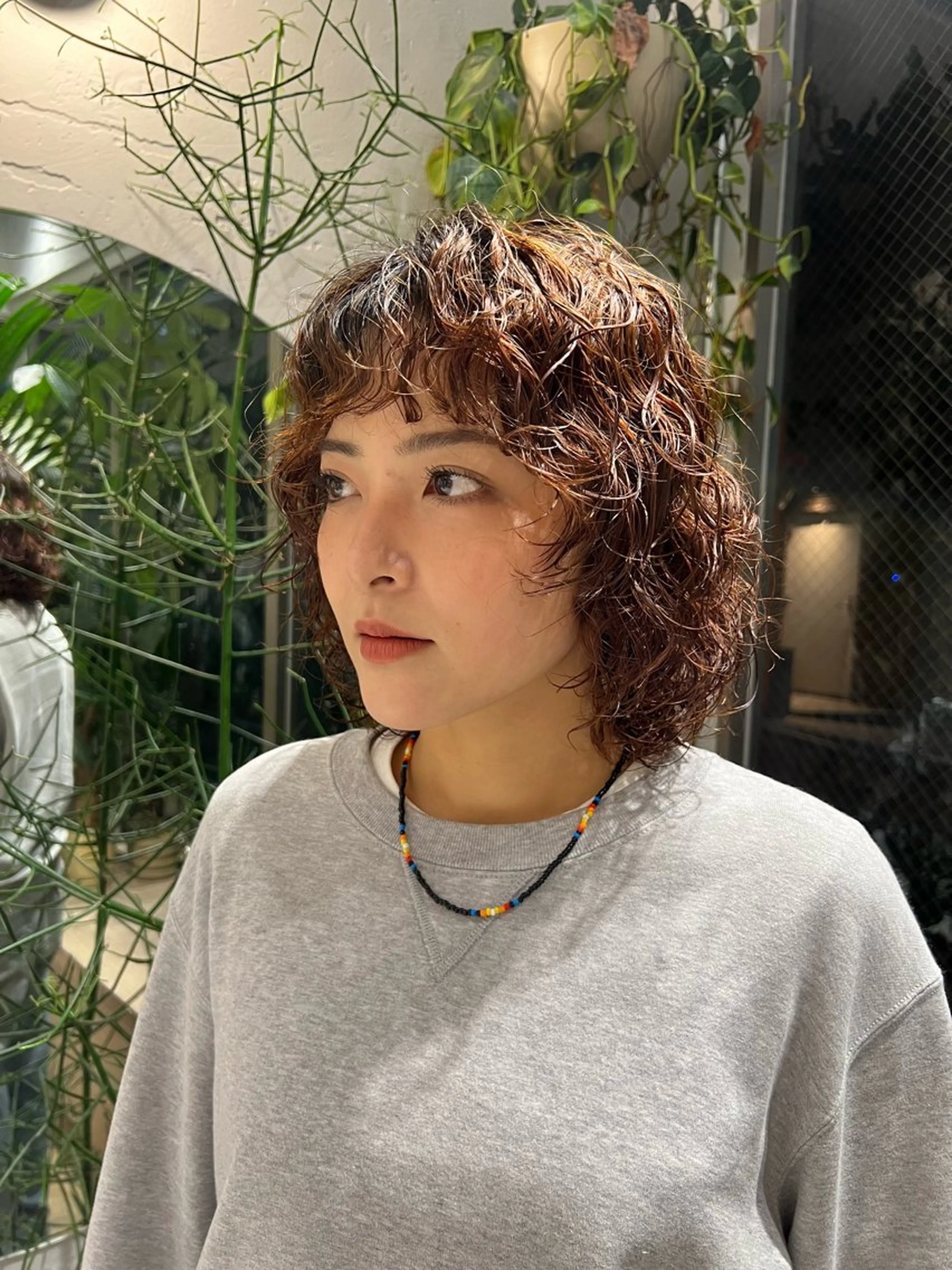 ミディアム パーマ パーマ/ボブ /レイヤー チヒロのヘアスタイル