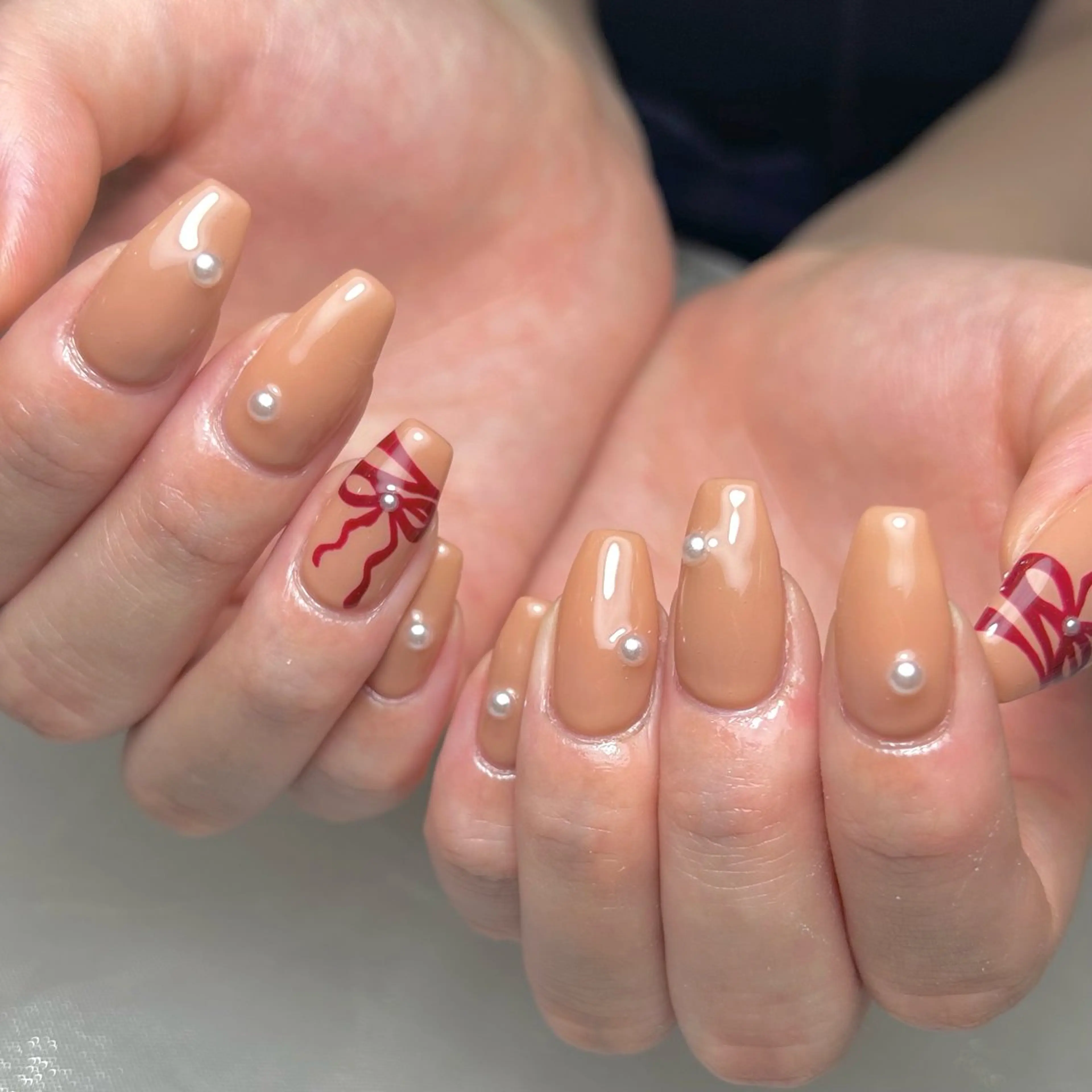 ネイル リボン élu by Noriko 前原のネイルデザイン