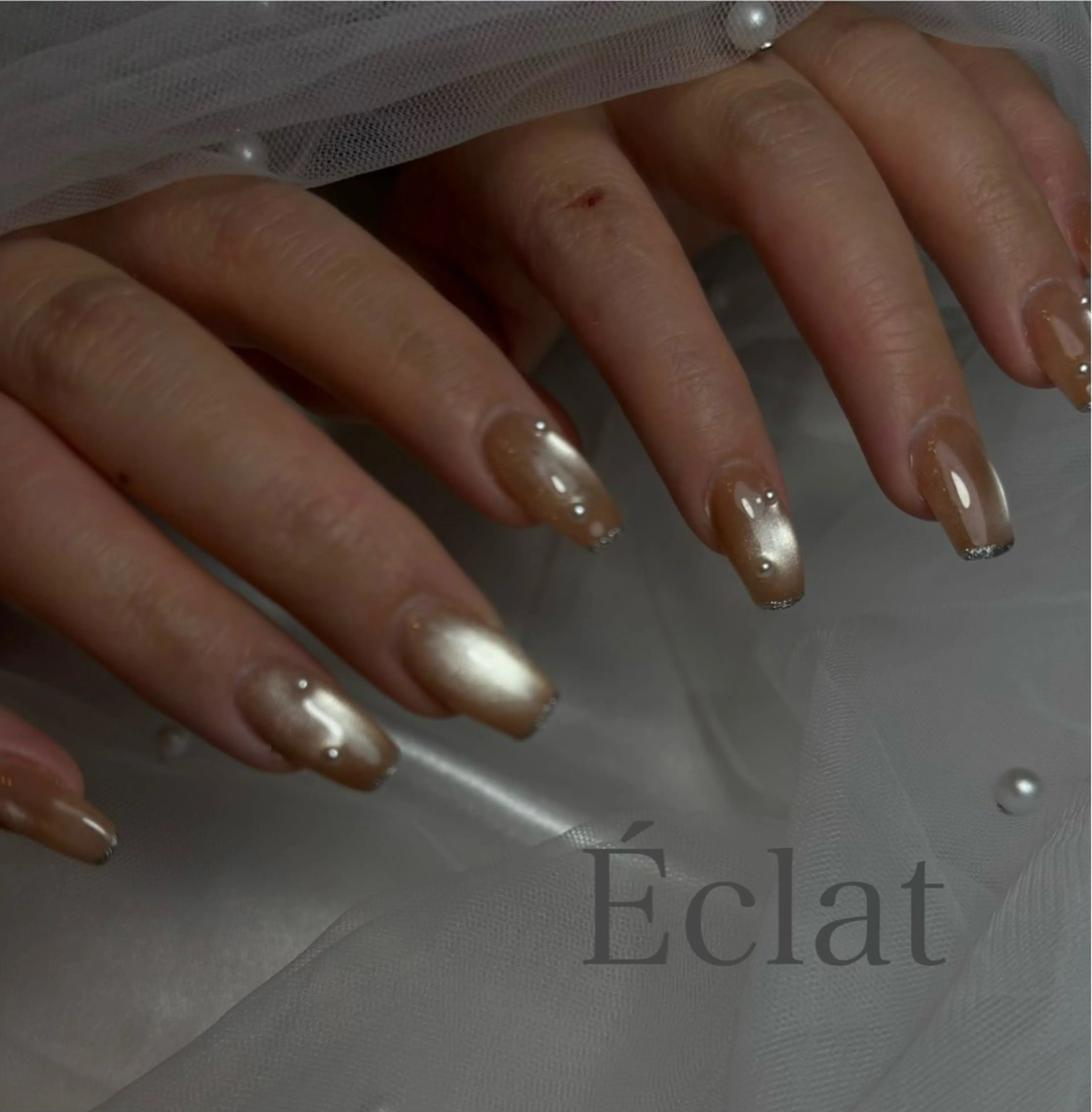 ネイル 持ち込み ハンドネイル nail salon Éclatのネイルデザイン