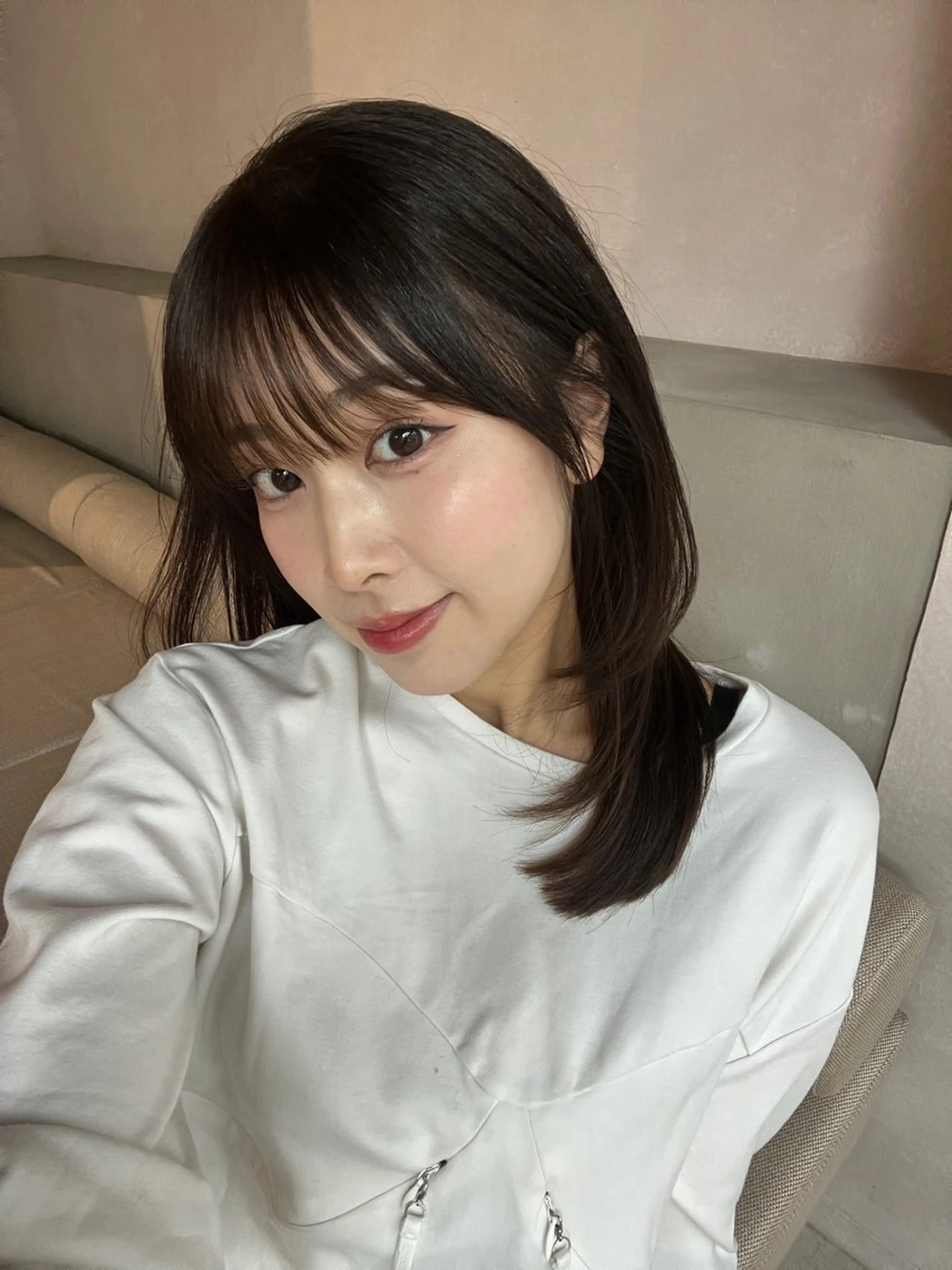 ミディアム レイヤーカット レイヤーカット/ くびれヘア佐藤大空のヘアスタイル