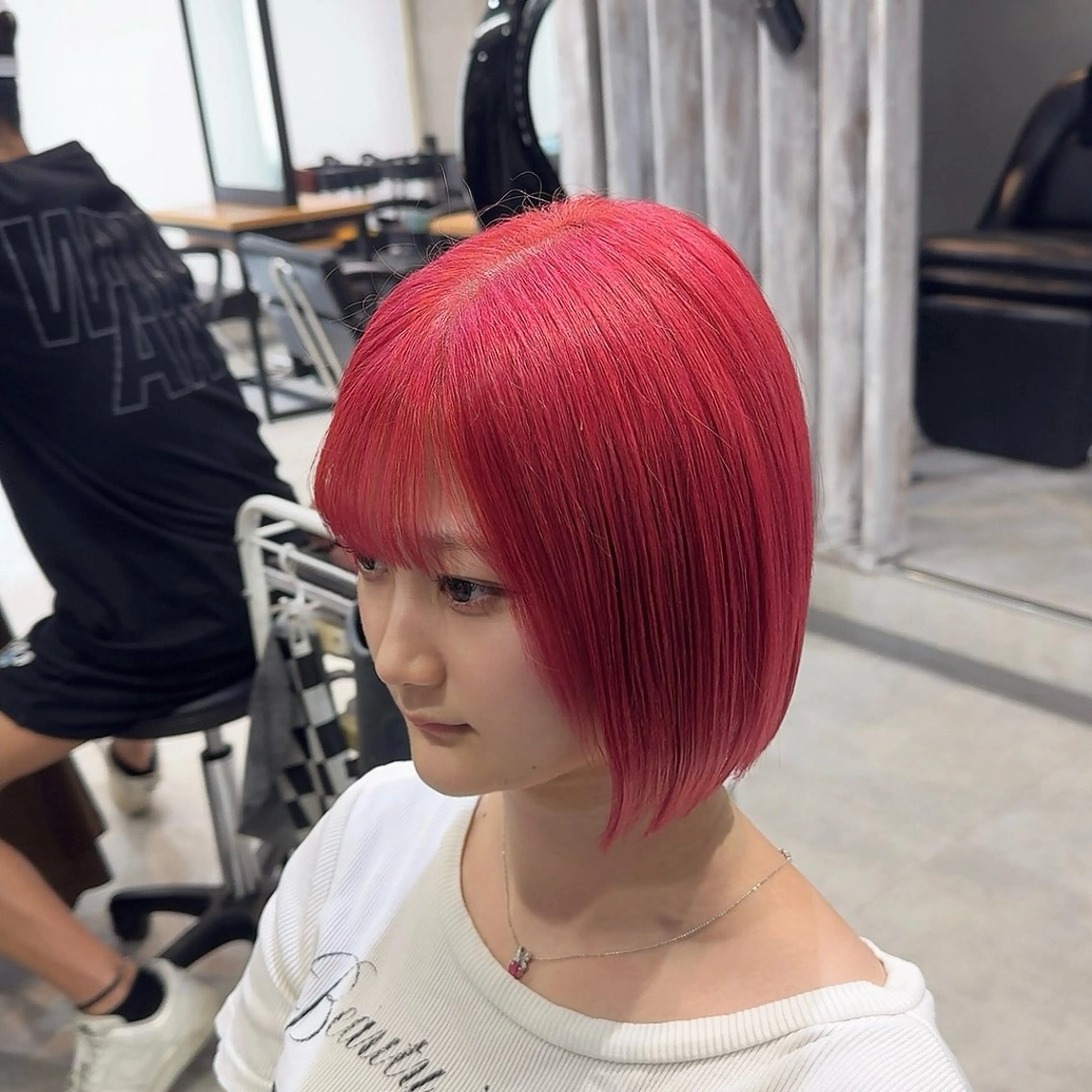 ショート カラー カット ヘアカラー 矢島颯哉/ハイトーン ブリーチカラー💎のヘアスタイル