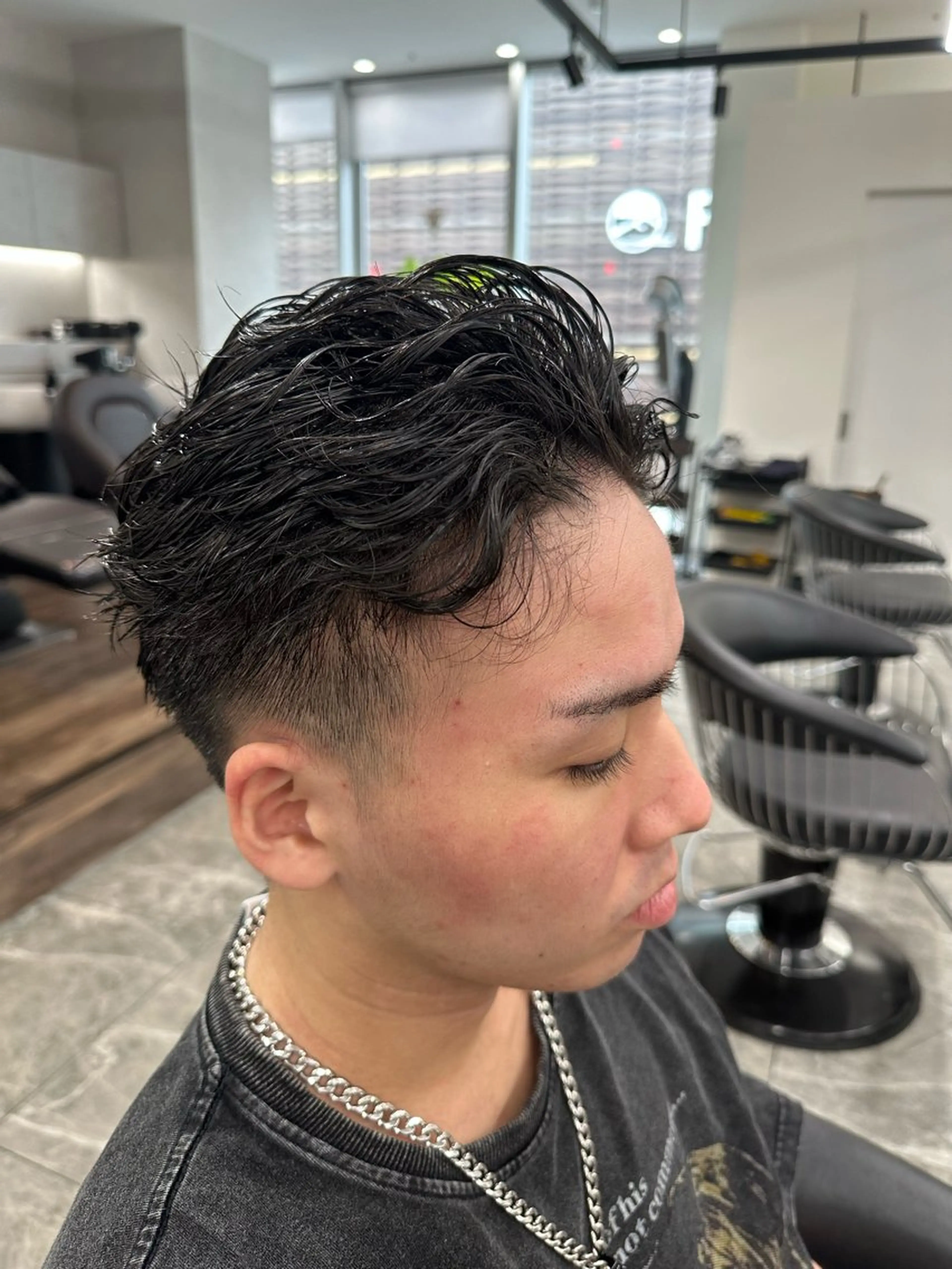 パーマ カット パーマ 🖤🤍石川 アイリ🤍🖤のネイルデザイン