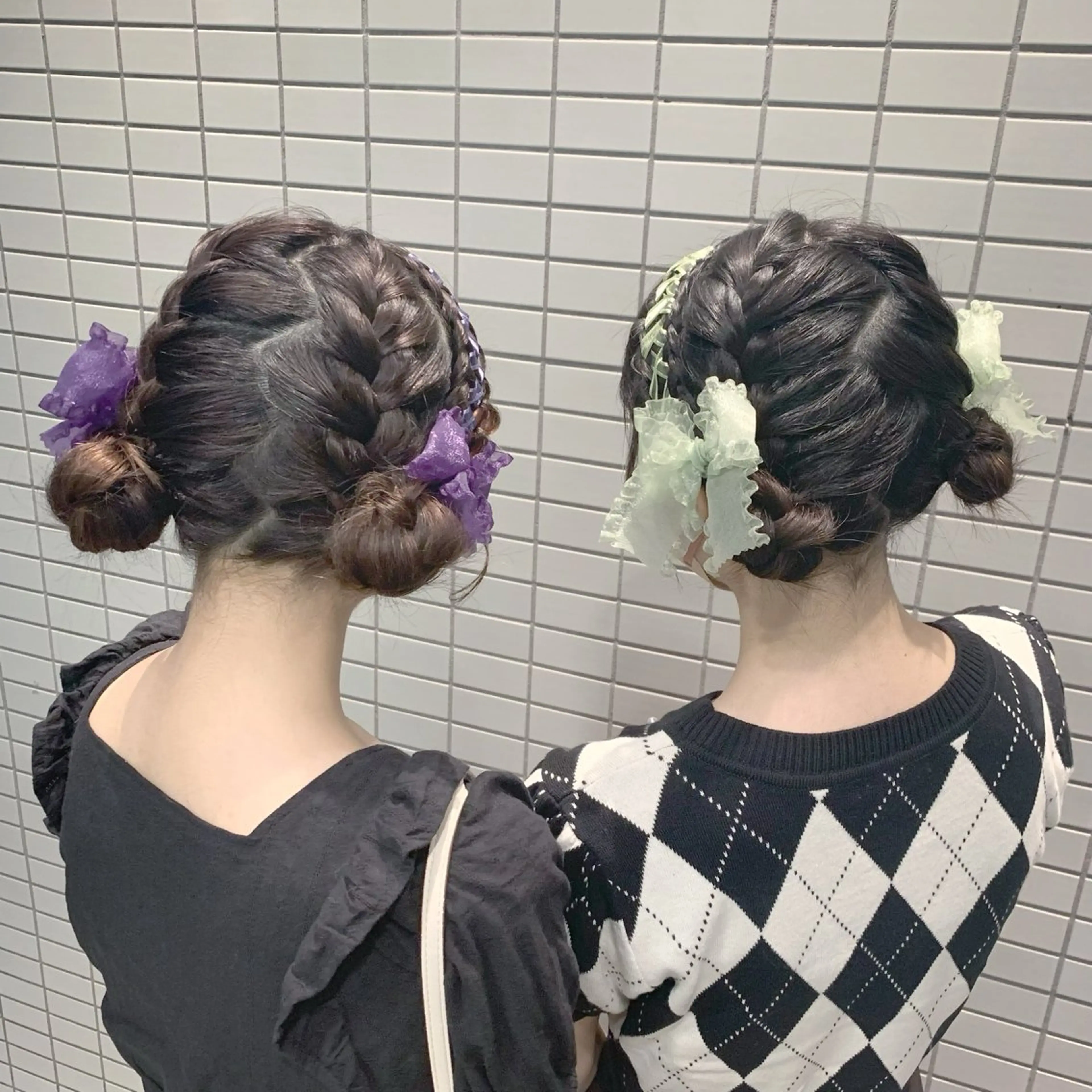 ヘアアレンジ お団子ヘア 🩶ヘアセット Ayaha🩶のヘアスタイル
