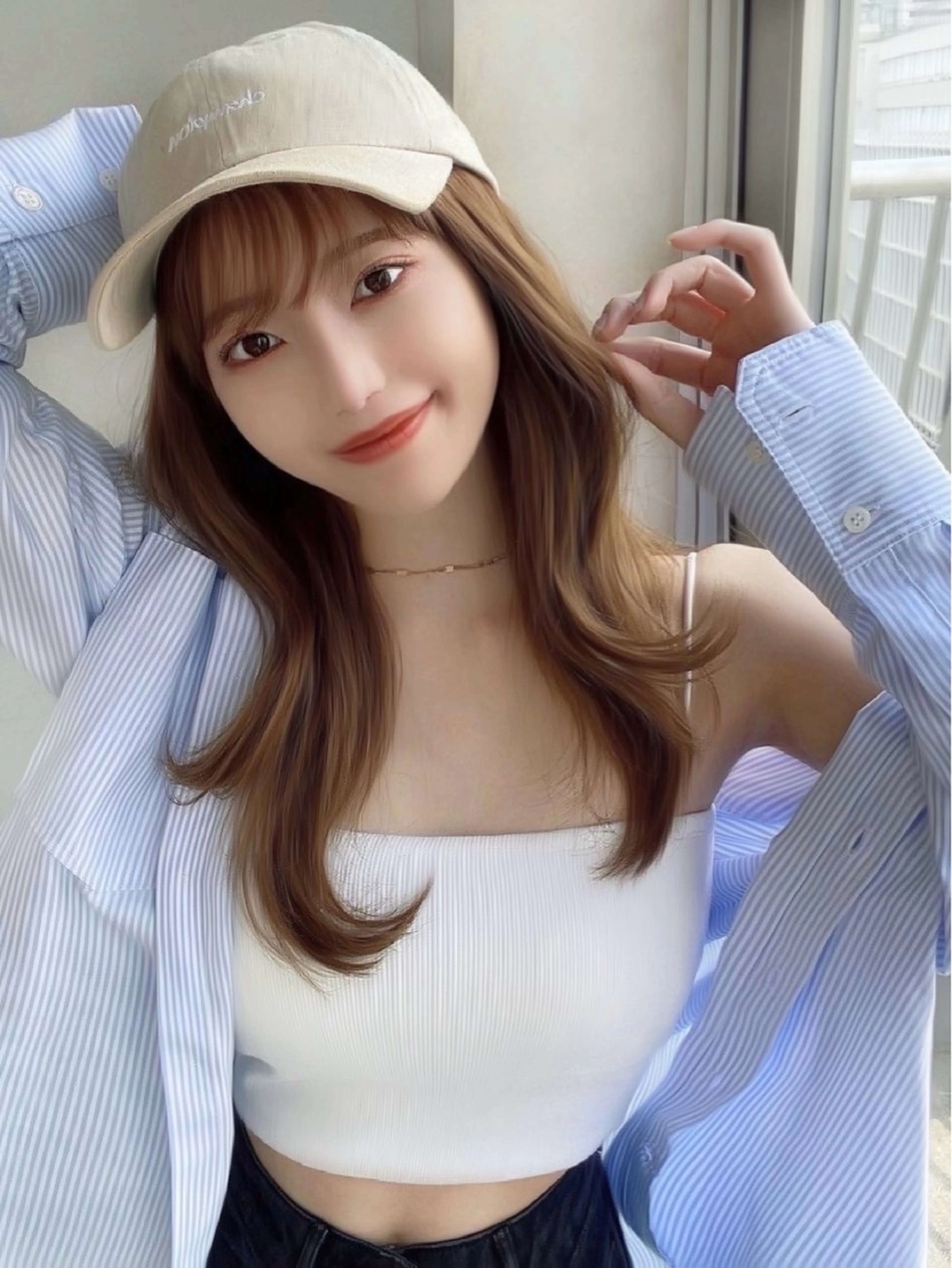 セミロング AINANLY 明治神宮前店所属・似合わせレイヤー モテカラー🤍三科のヘアスタイル