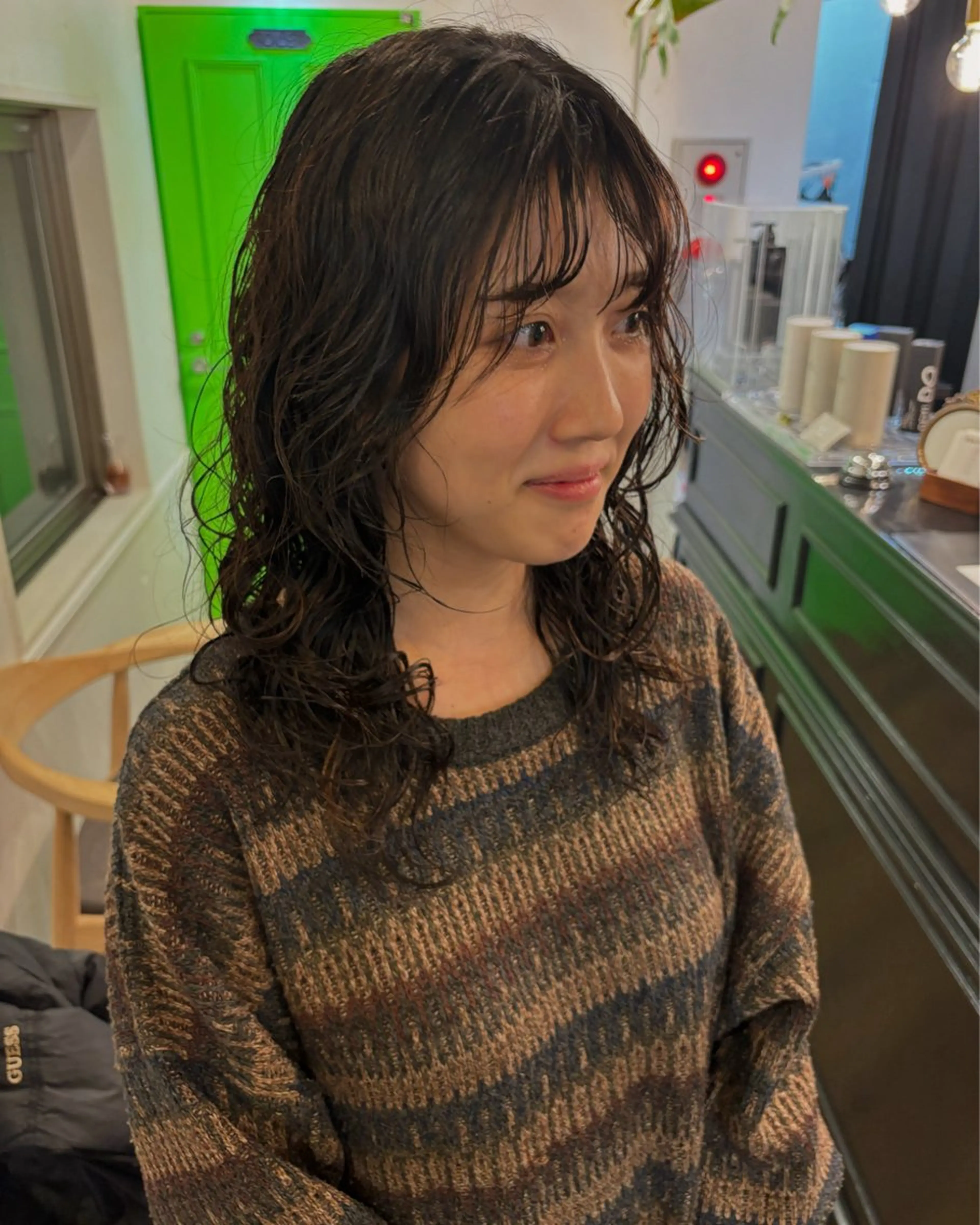 セミロング セミロングパーマ SHOTA ハイライト/パーマのヘアスタイル