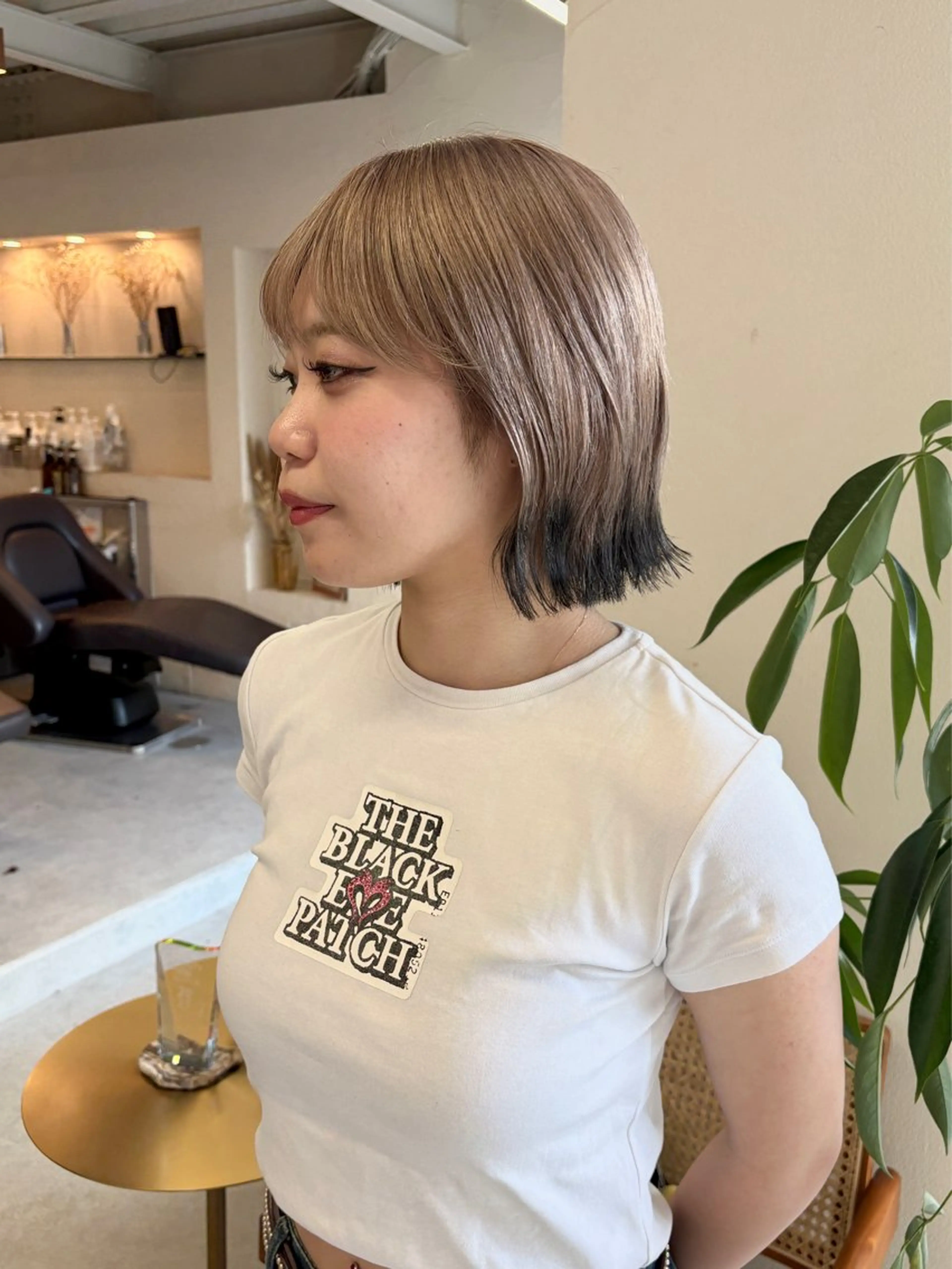 ミディアム カラー ボブ 韓国風ヘア カット ヘアカラー トリートメント ヘアセット Masena所属・💎韓国風レイヤー /ボブ💎Namiのヘアスタイル