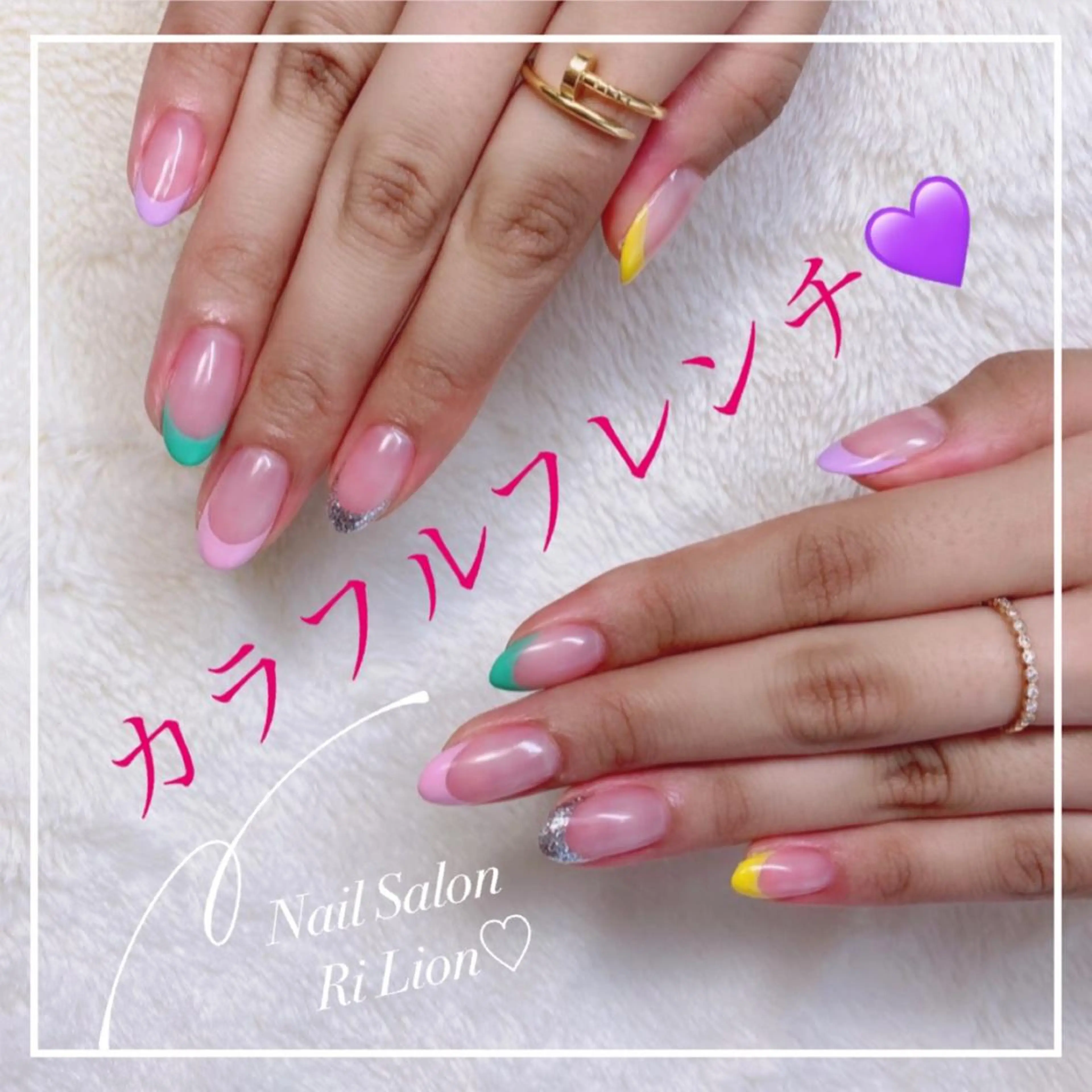 ネイル RiLion💗 Risa🦋💜のネイルデザイン