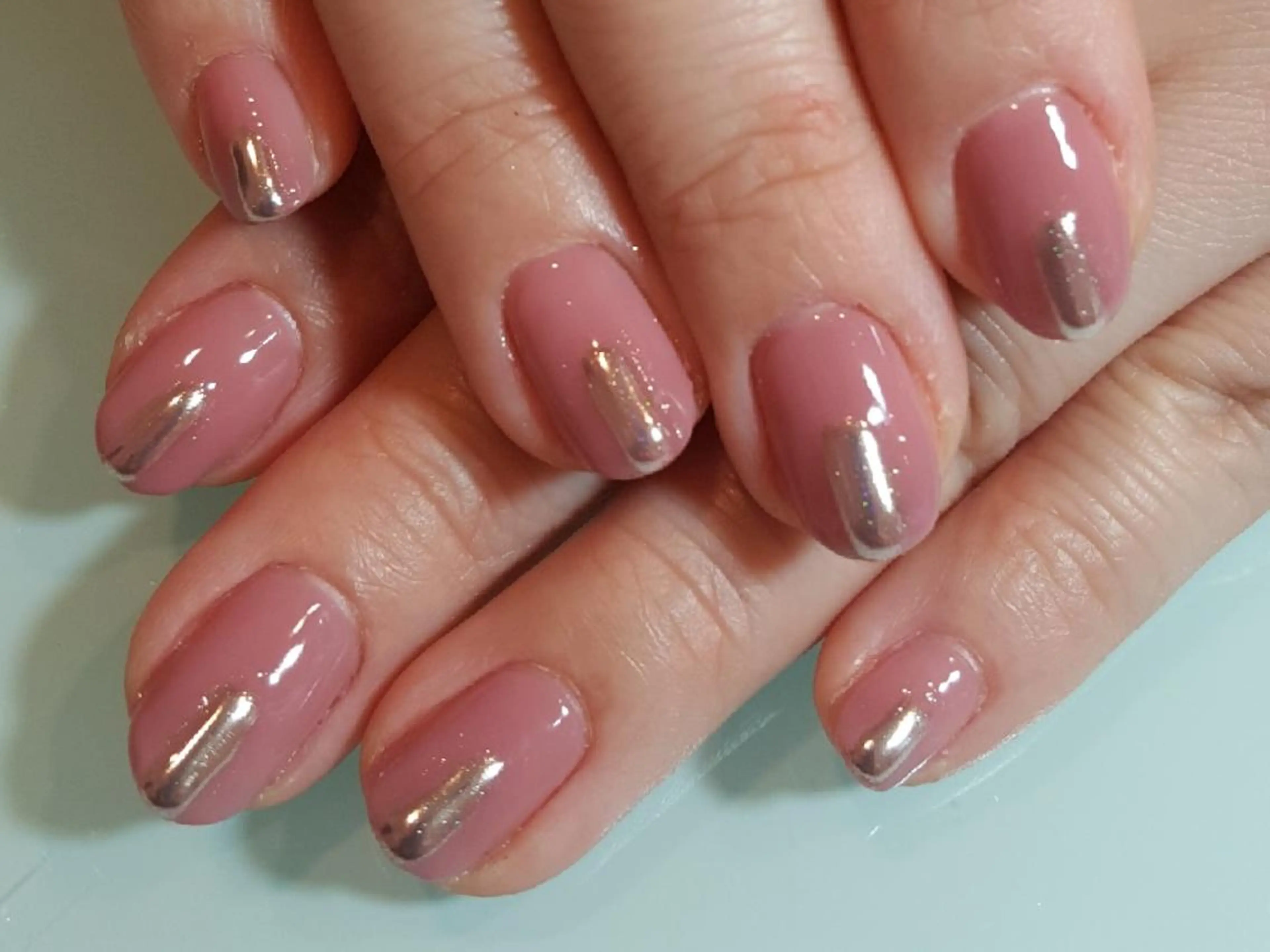 ネイル ミラーネイル 人気エリア💖完全個室【ルリエ】所属・ネイルサロン Lelienルリエのネイルデザイン