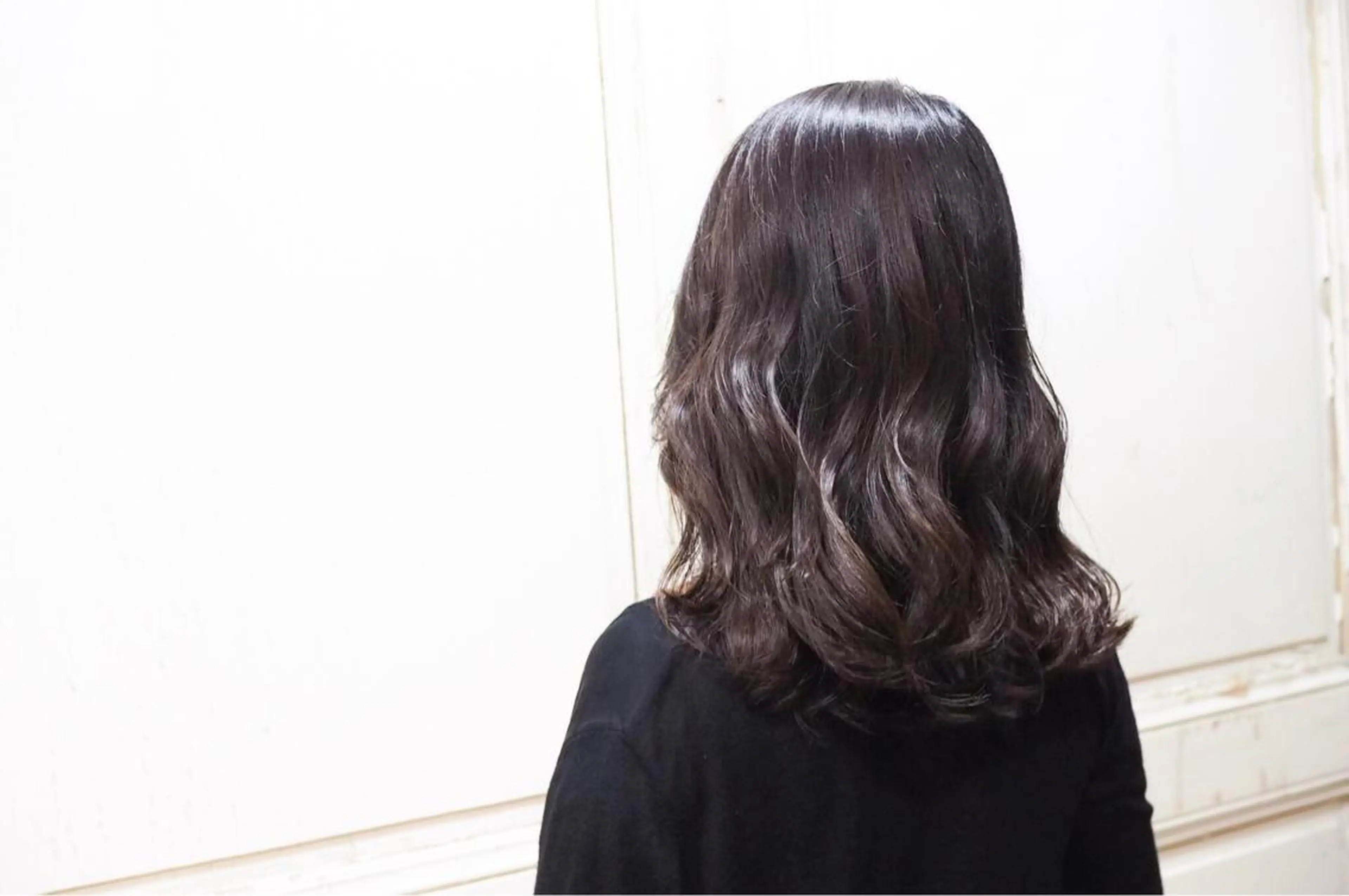 ミディアム カット ヘアカラー トリートメント 難波 茜のヘアスタイル