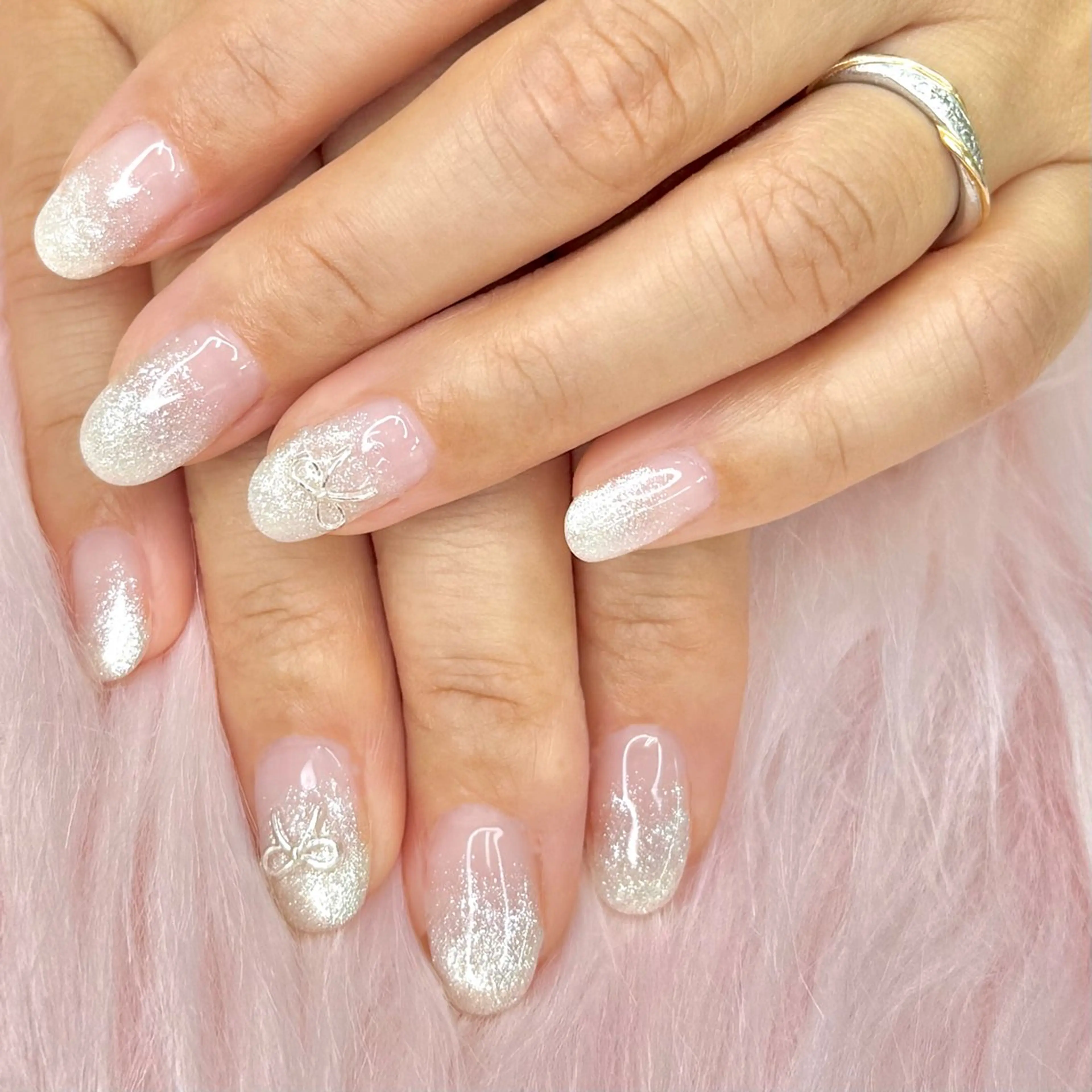 ネイル グラデーション ラメ(グリッター) ラメグラデーション セプトアカデミー てらもとのネイルデザイン