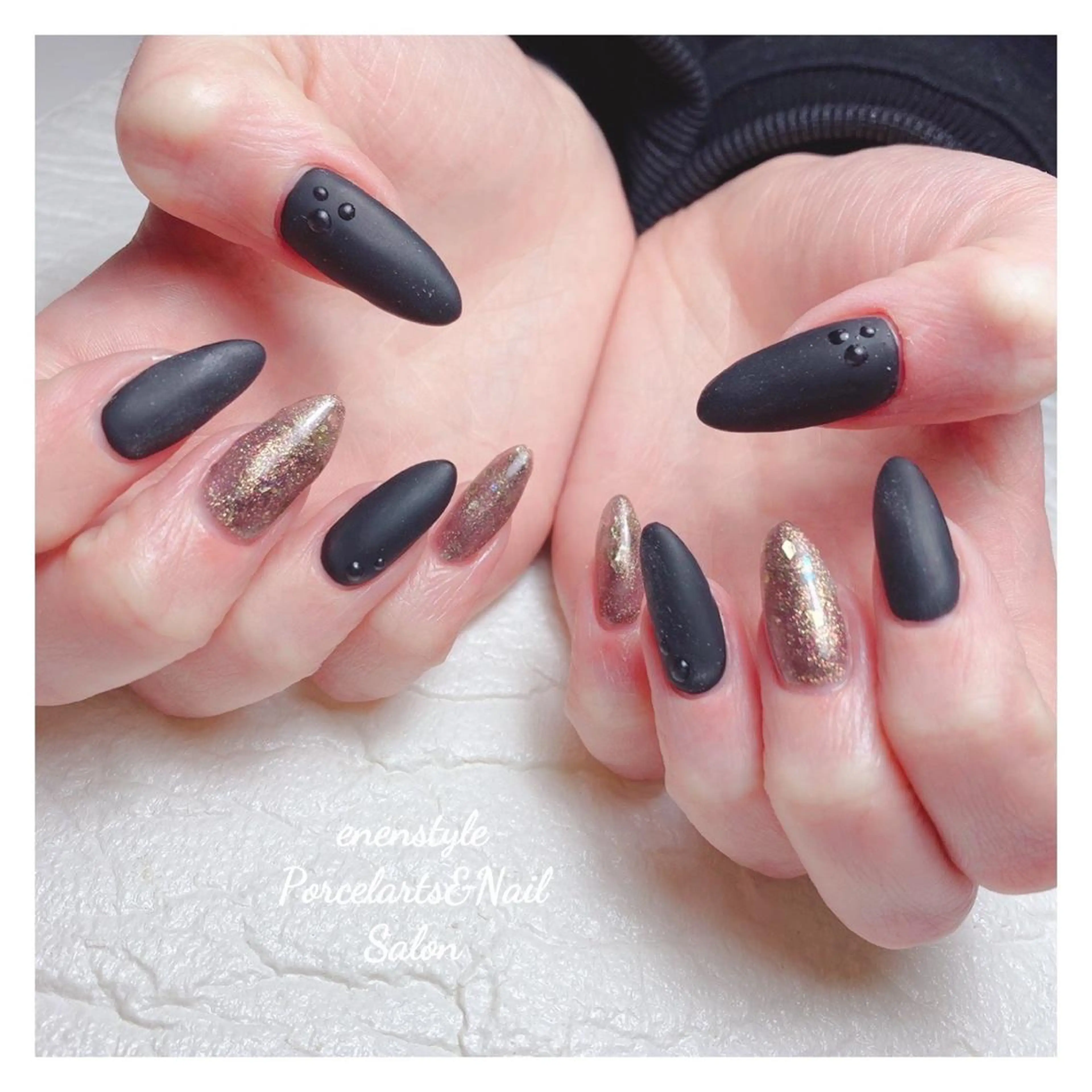 ミディアム ネイル 👑enen style👑のネイルデザイン