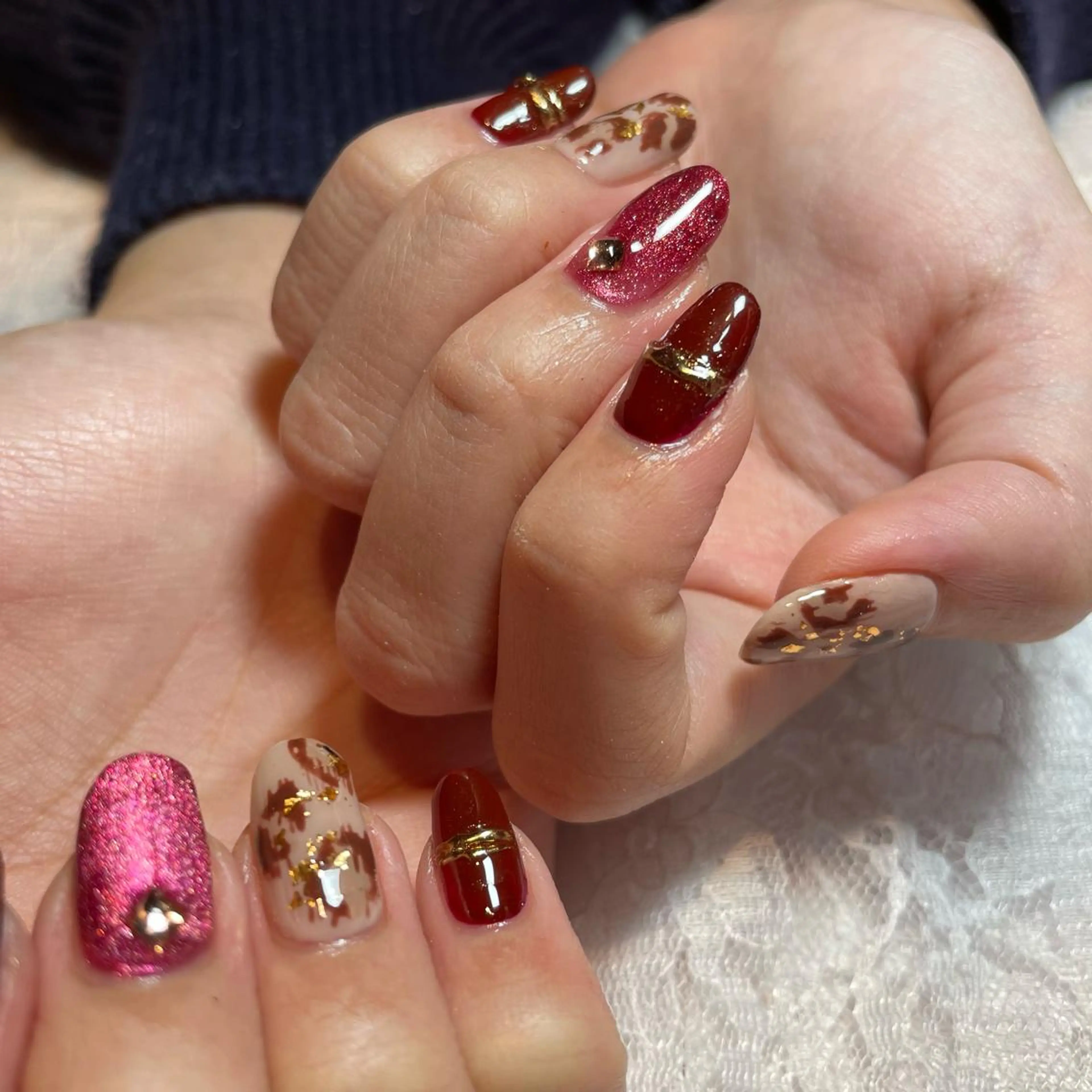 ネイル ハンドネイル Nail ヌシん家 AKANEのネイルデザイン
