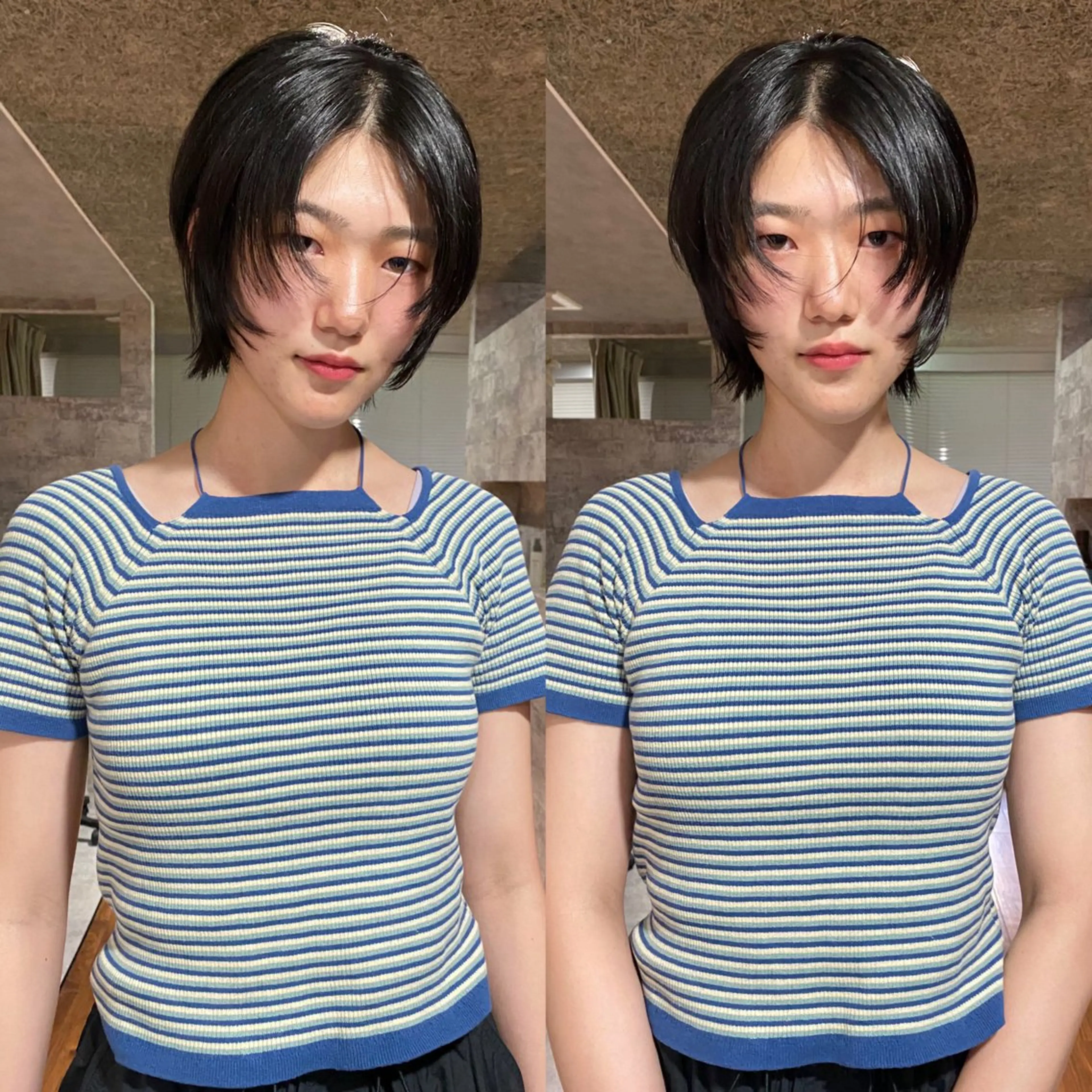 ショート カラー ショートレイヤー レイヤーカット ショートヘア カット 縮毛矯正 トリートメント mai / linoah˚✧のヘアスタイル