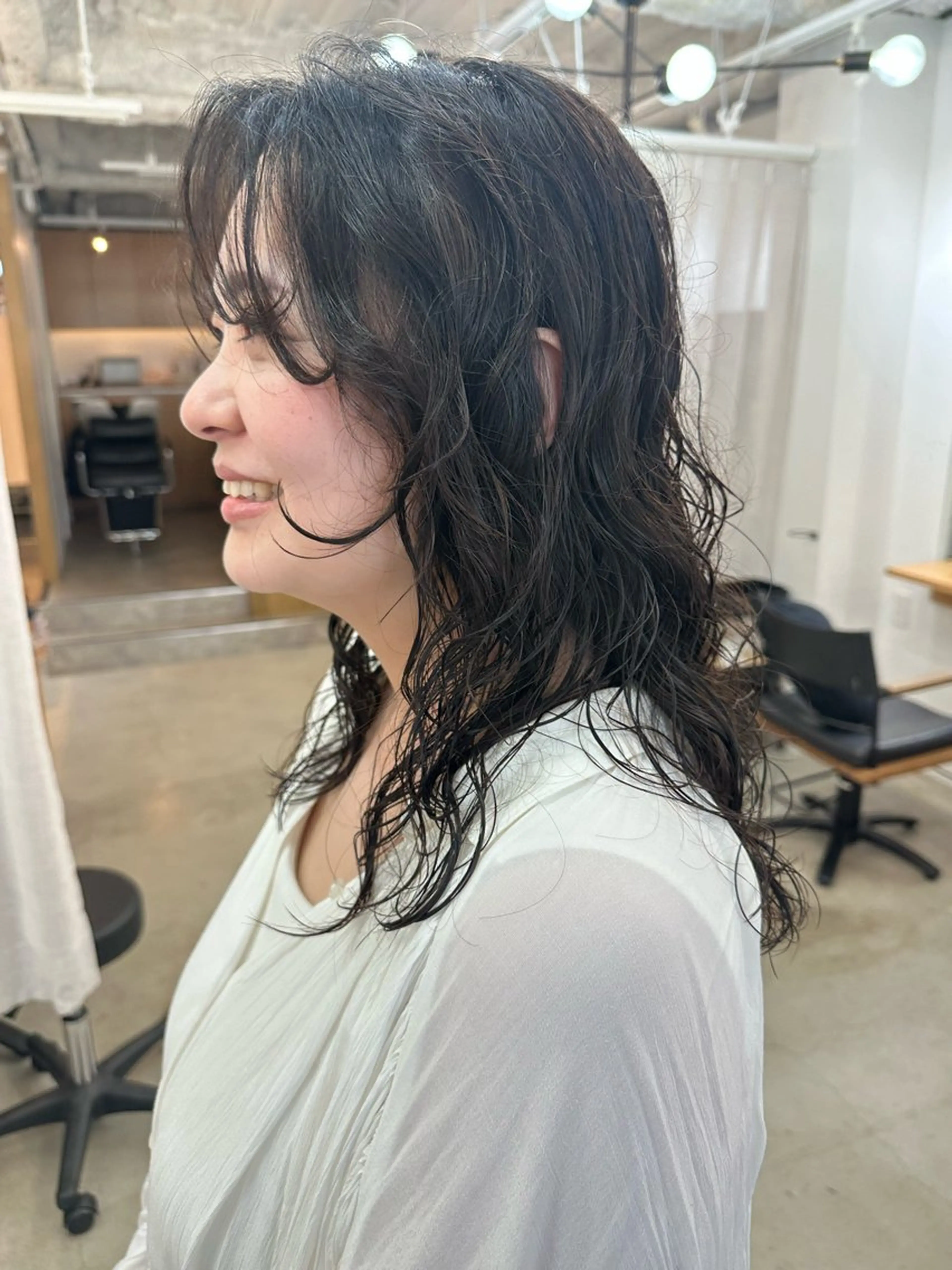 ミディアム パーマ lelu所属・lelu / 佐々木のヘアスタイル