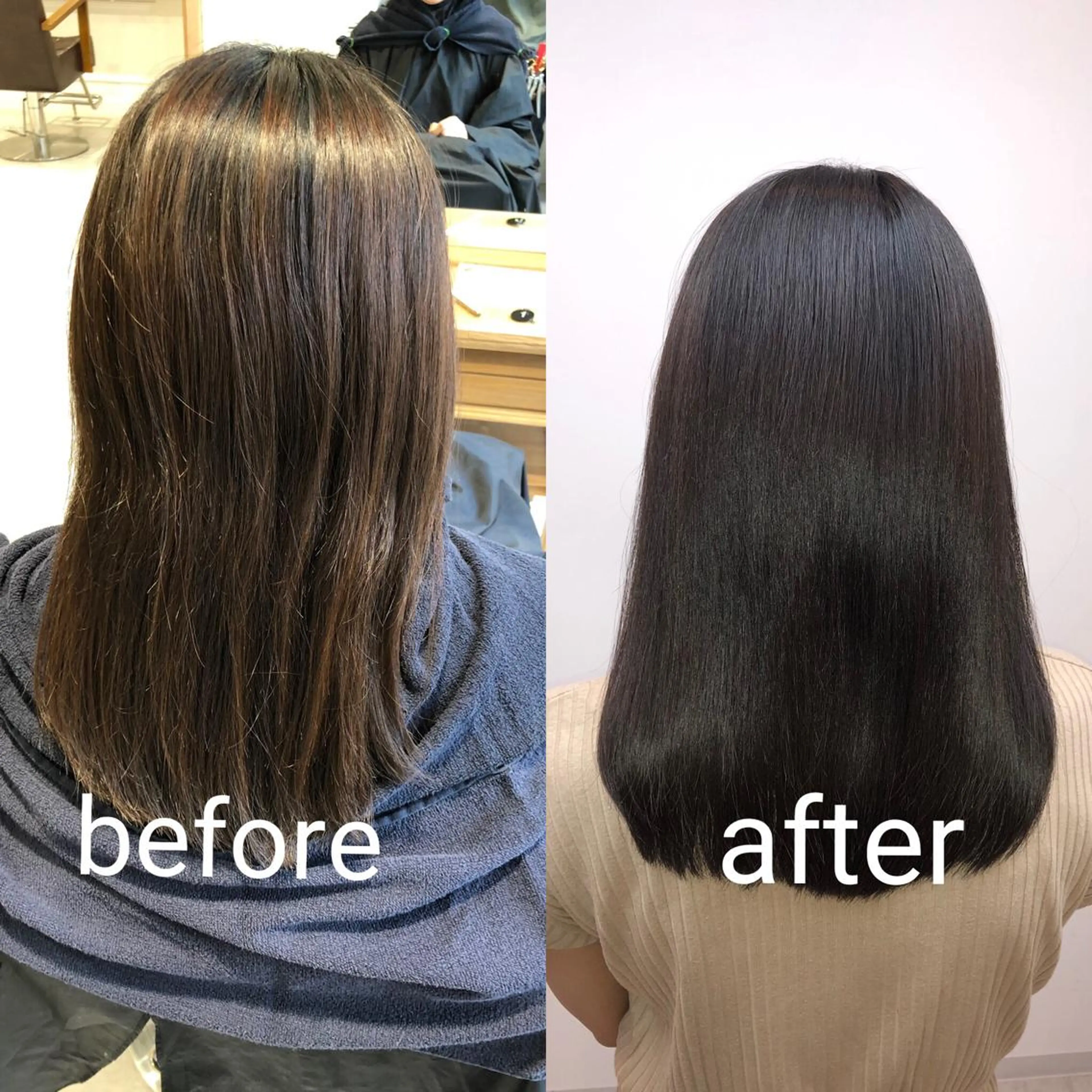 セミロング 髪質改善特化 スギヤマハヤトのヘアスタイル