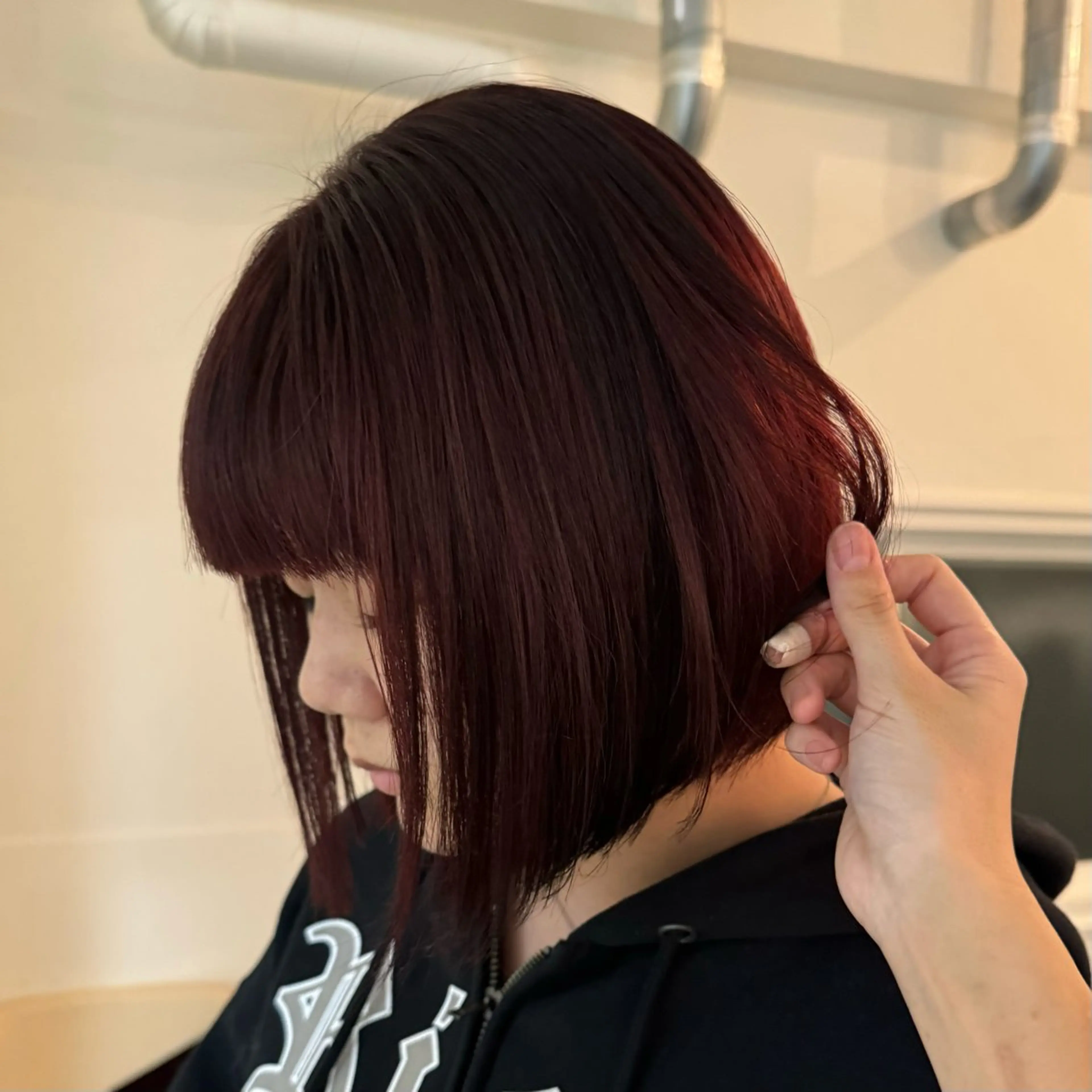 ミディアム カラー ブリーチ ブリーチなしカラー ヘアカラー 清水愛果/オリーブ カラー/透明感カラーのヘアスタイル