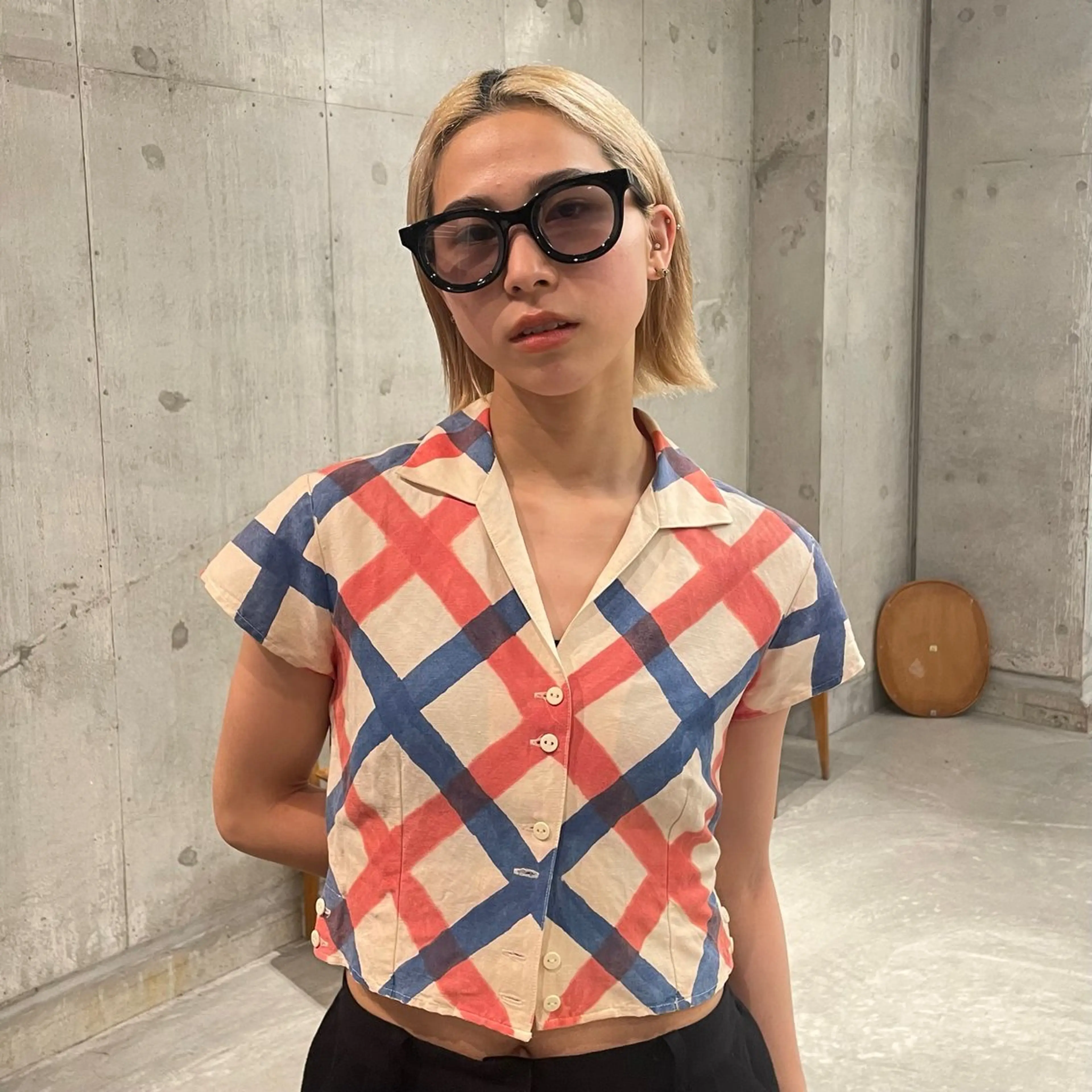 ショート カラー 切りっぱなしボブ ボブ カット ヘアカラー Qin shaire salon 原宿所属・🌿パーマ/ボブ/ レイヤー/Mikiのヘアスタイル