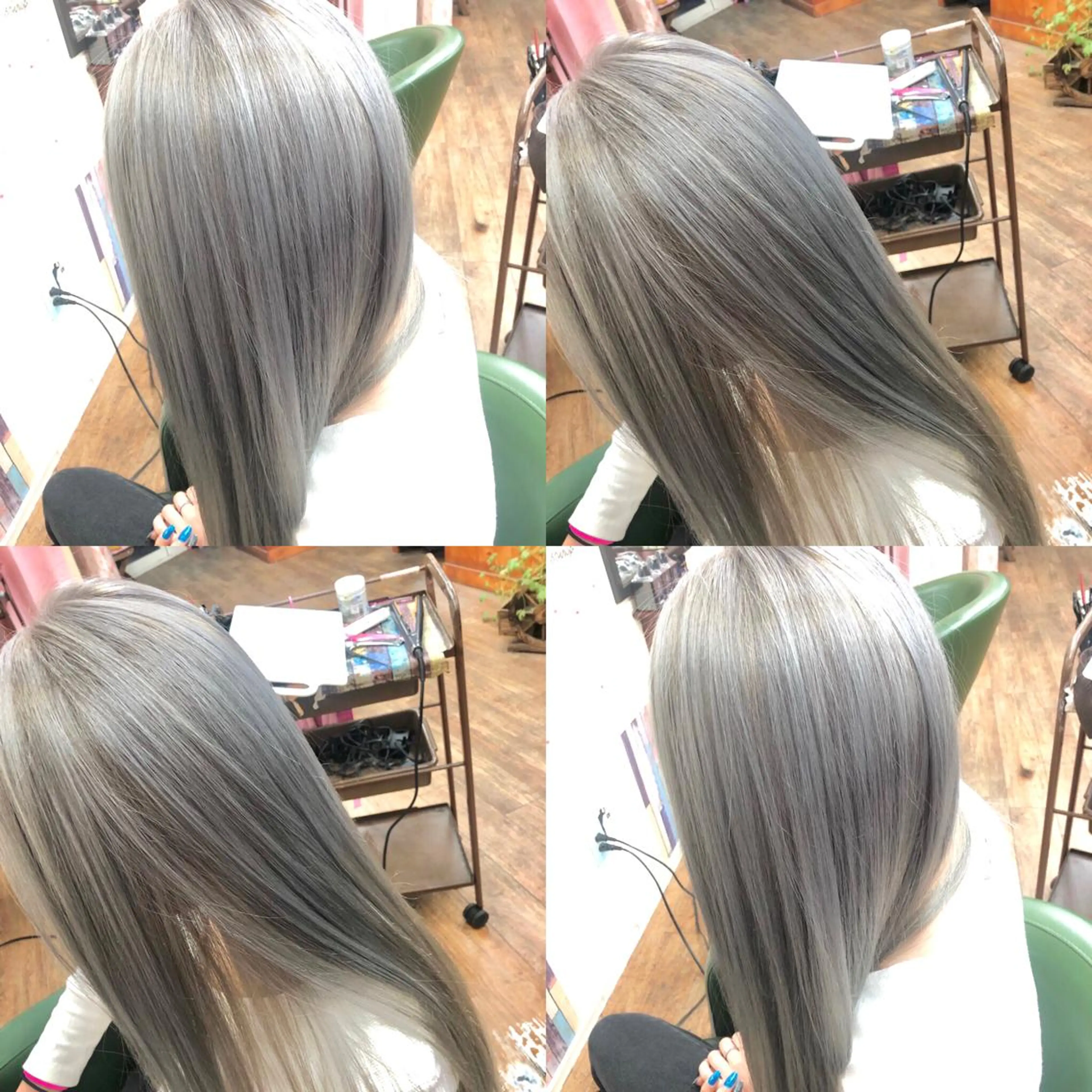 シルバーカラー+トリートメントの写真