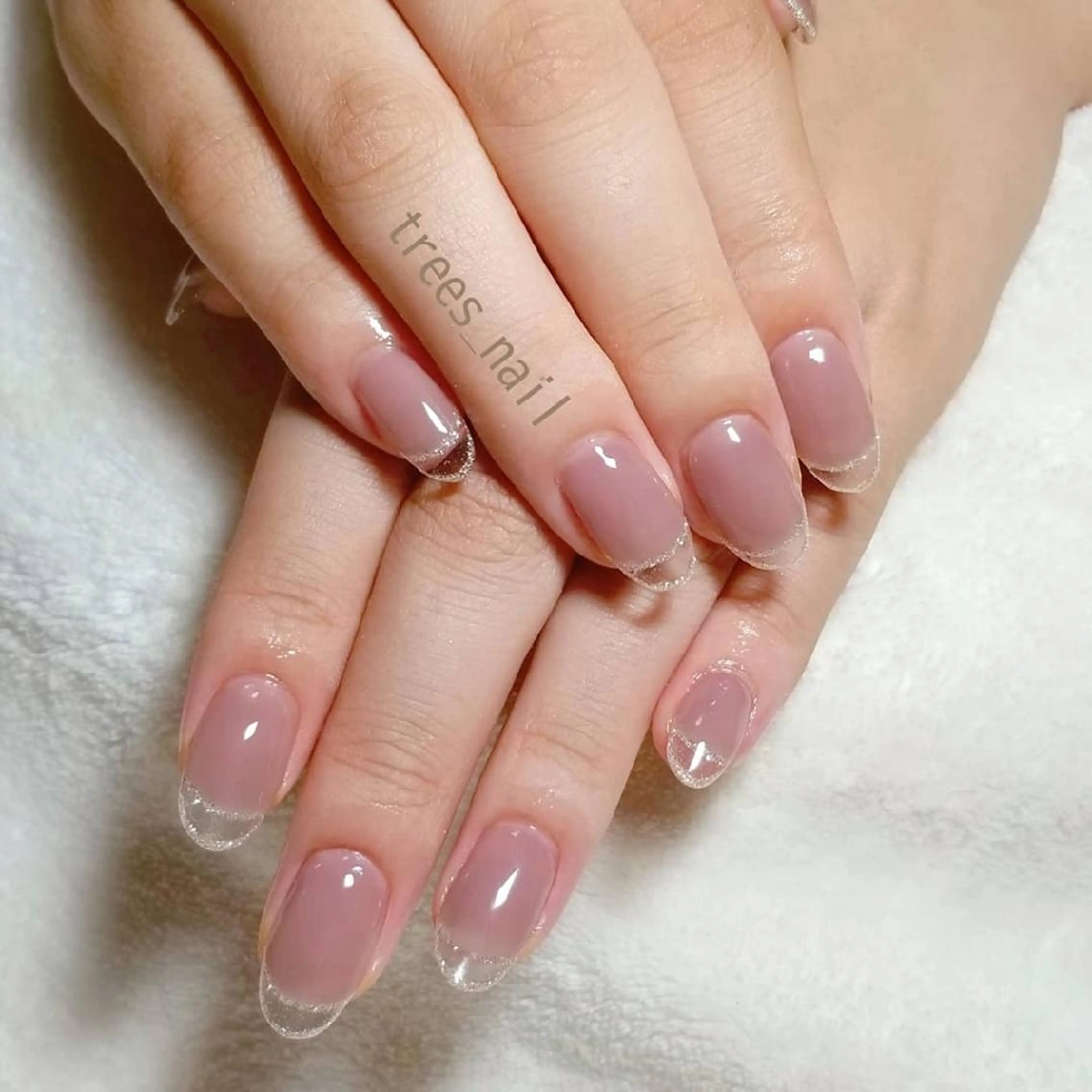 ネイル クリアネイル フレンチネイル スカルプネイル trees_ nailのネイルデザイン