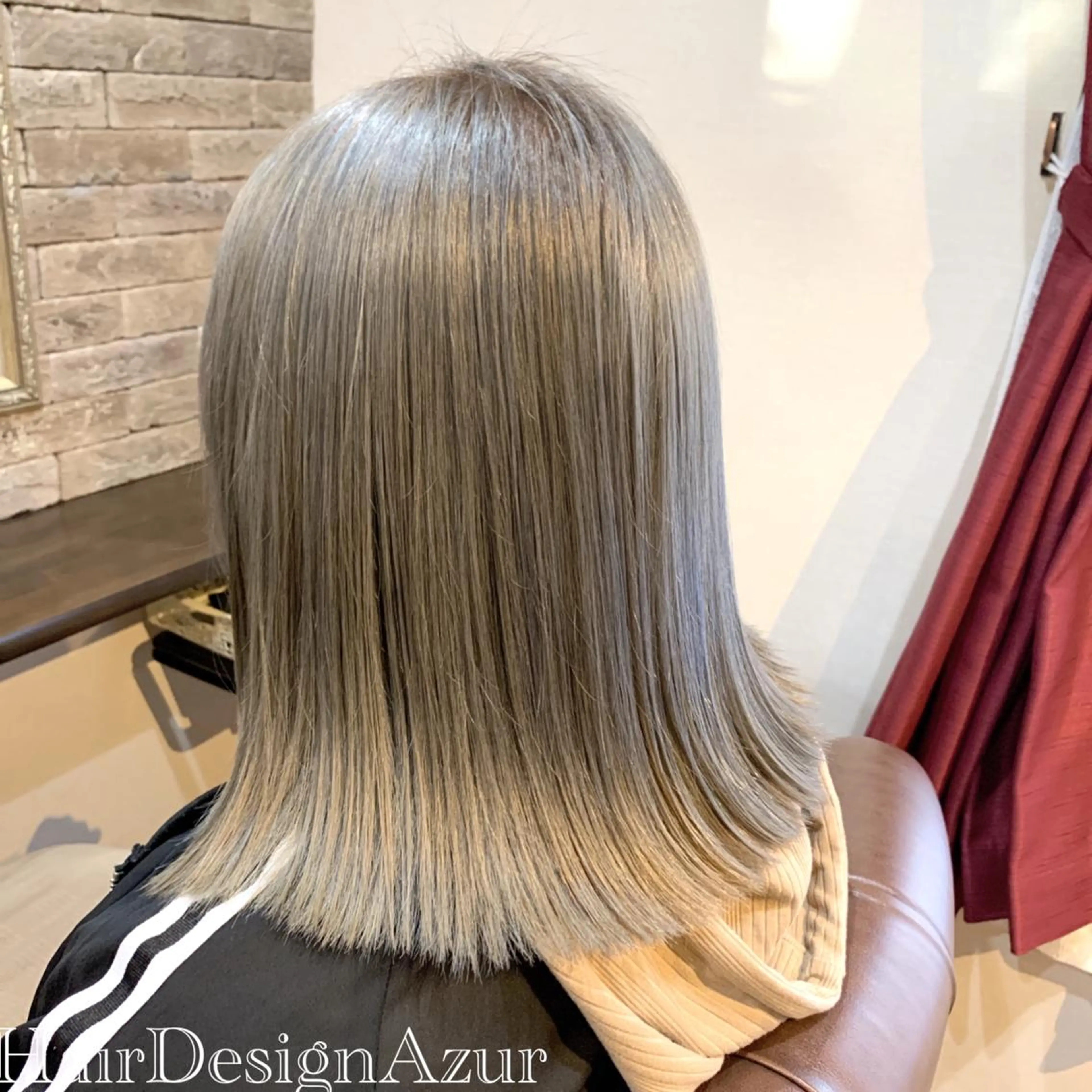 ミディアム カラー HairDesign Azurのヘアスタイル