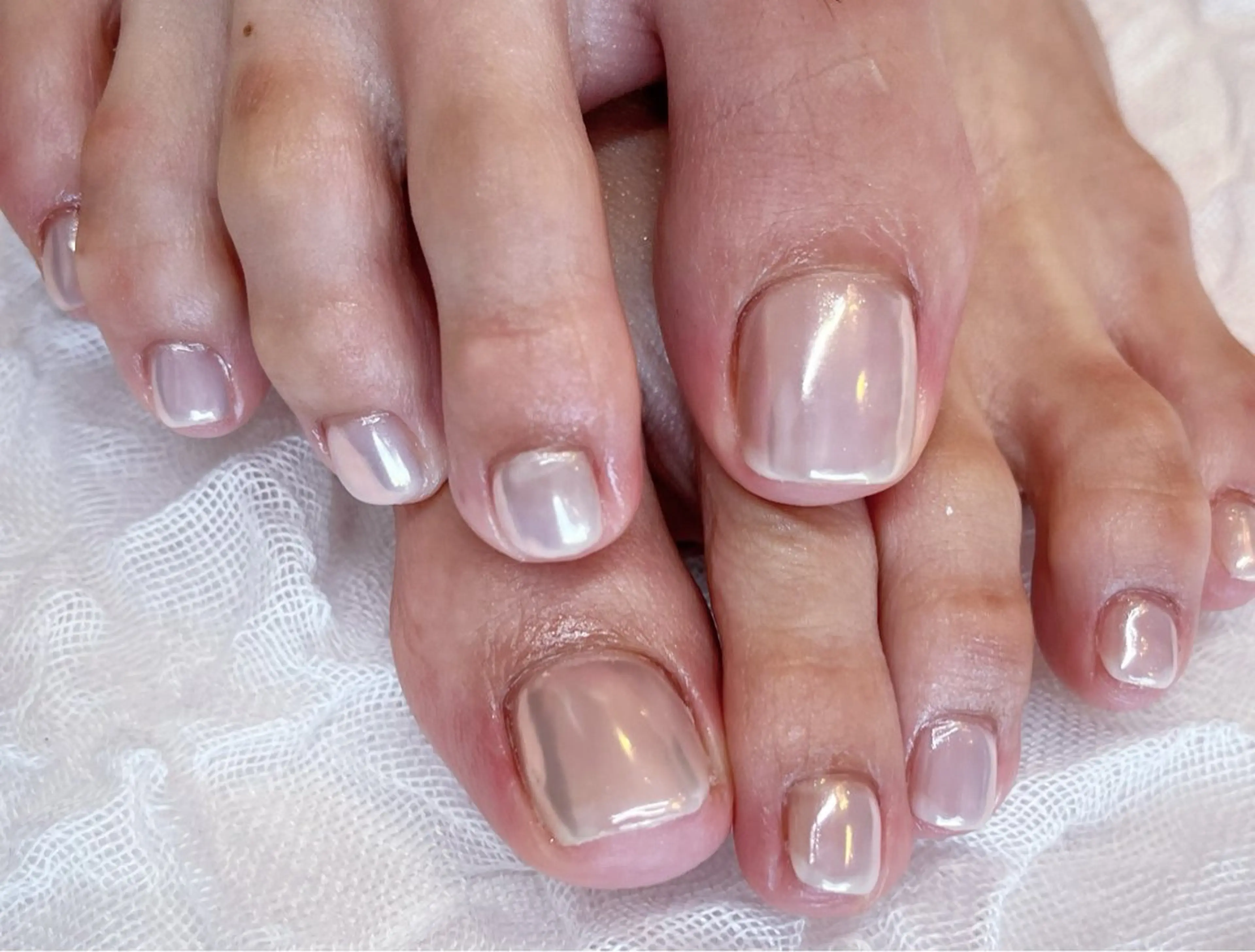 フットネイルミラーorオーロラ🫧フットバス付き🫧（オフ＋550円）の写真