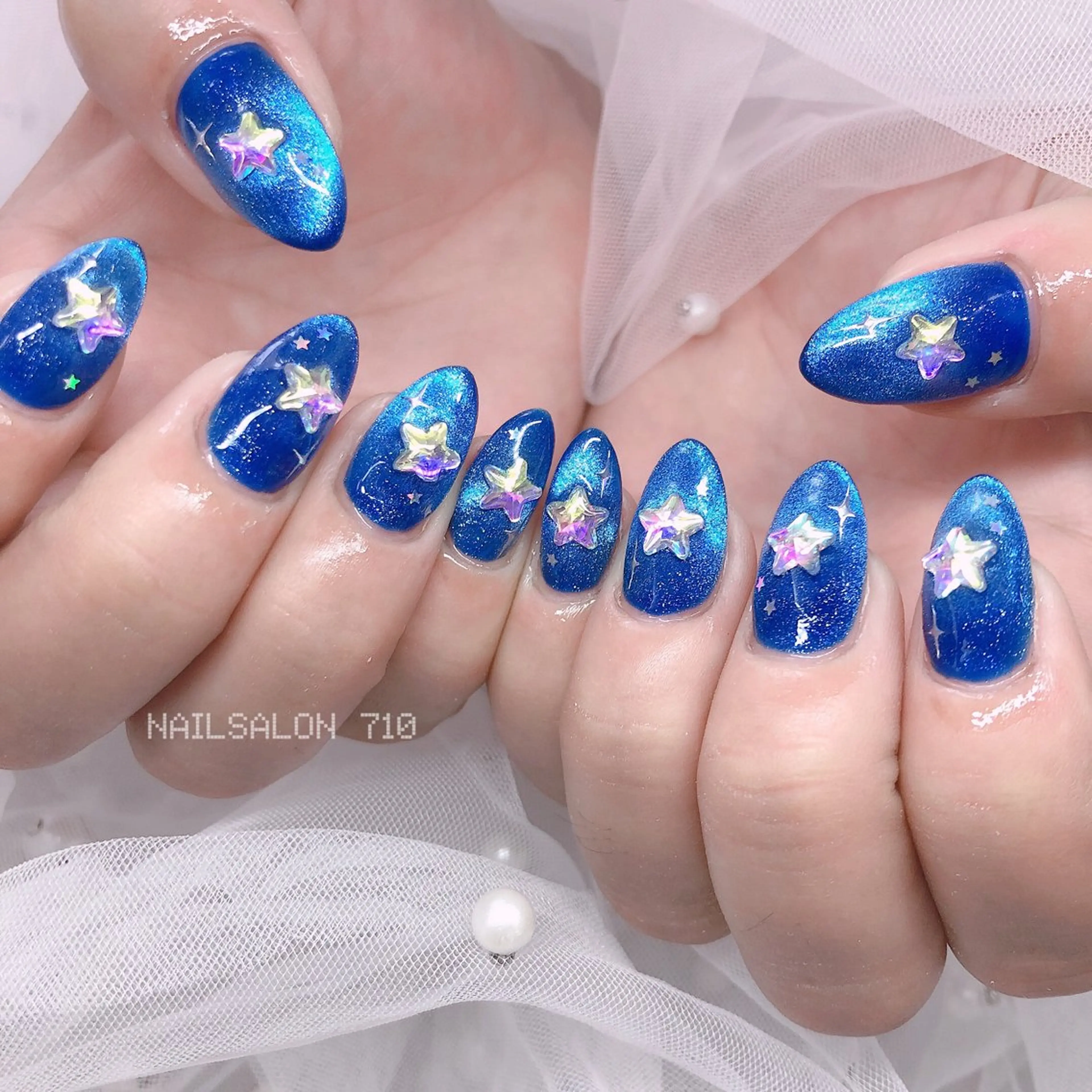 ネイル ストーンネイル ハンドネイル フットネイル ナナイチゼロ I.Naoのネイルデザイン