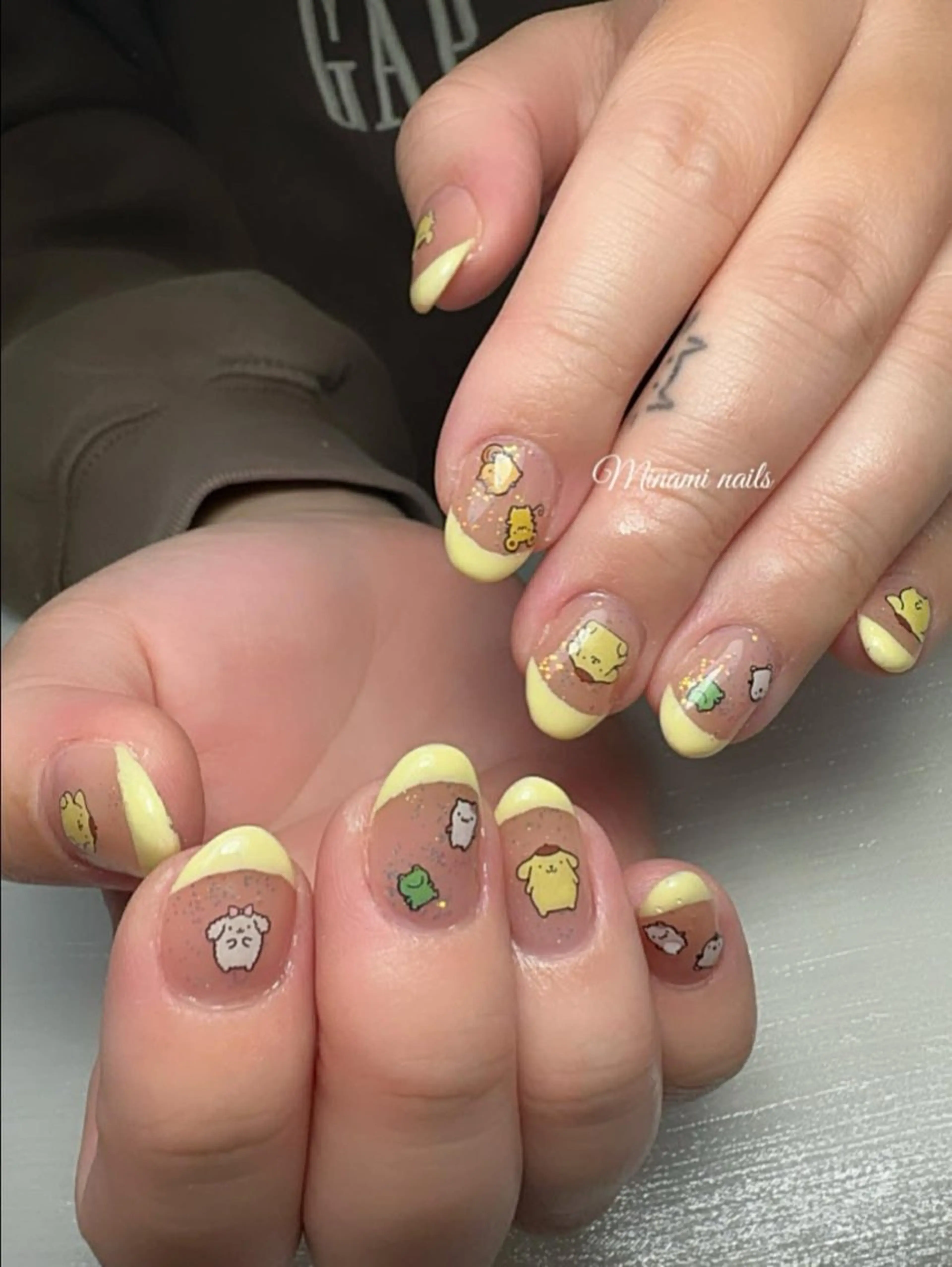 ネイル アートネイル オーロラネイル ガーリー キラキラネイル 韓国ネイル Minami Nailsのネイルデザイン