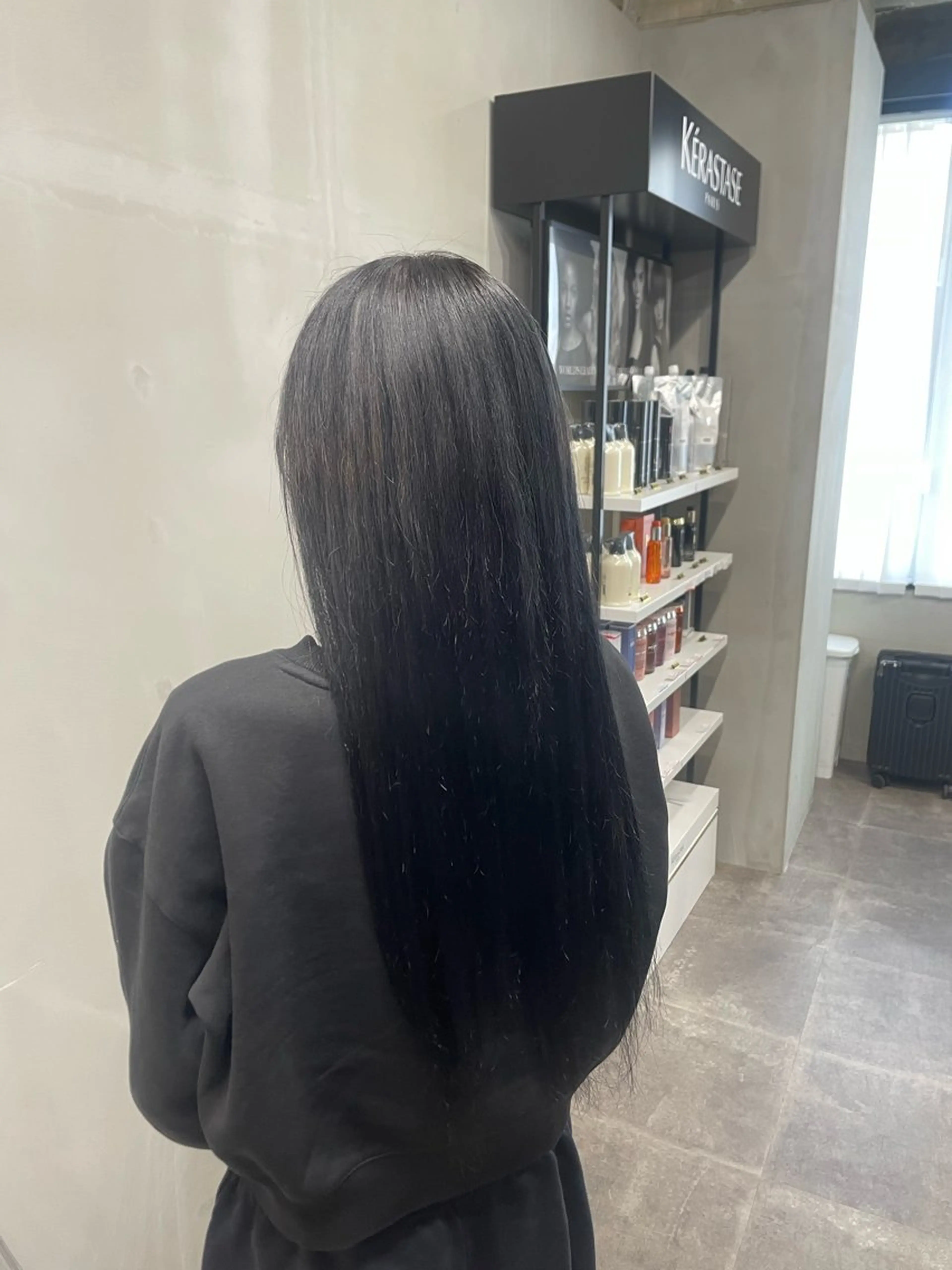 カラー 黒髪 ブルーカラー ブルーブラック ALLEN hair 京橋店所属・ユウ/ ALLEN hairのヘアスタイル