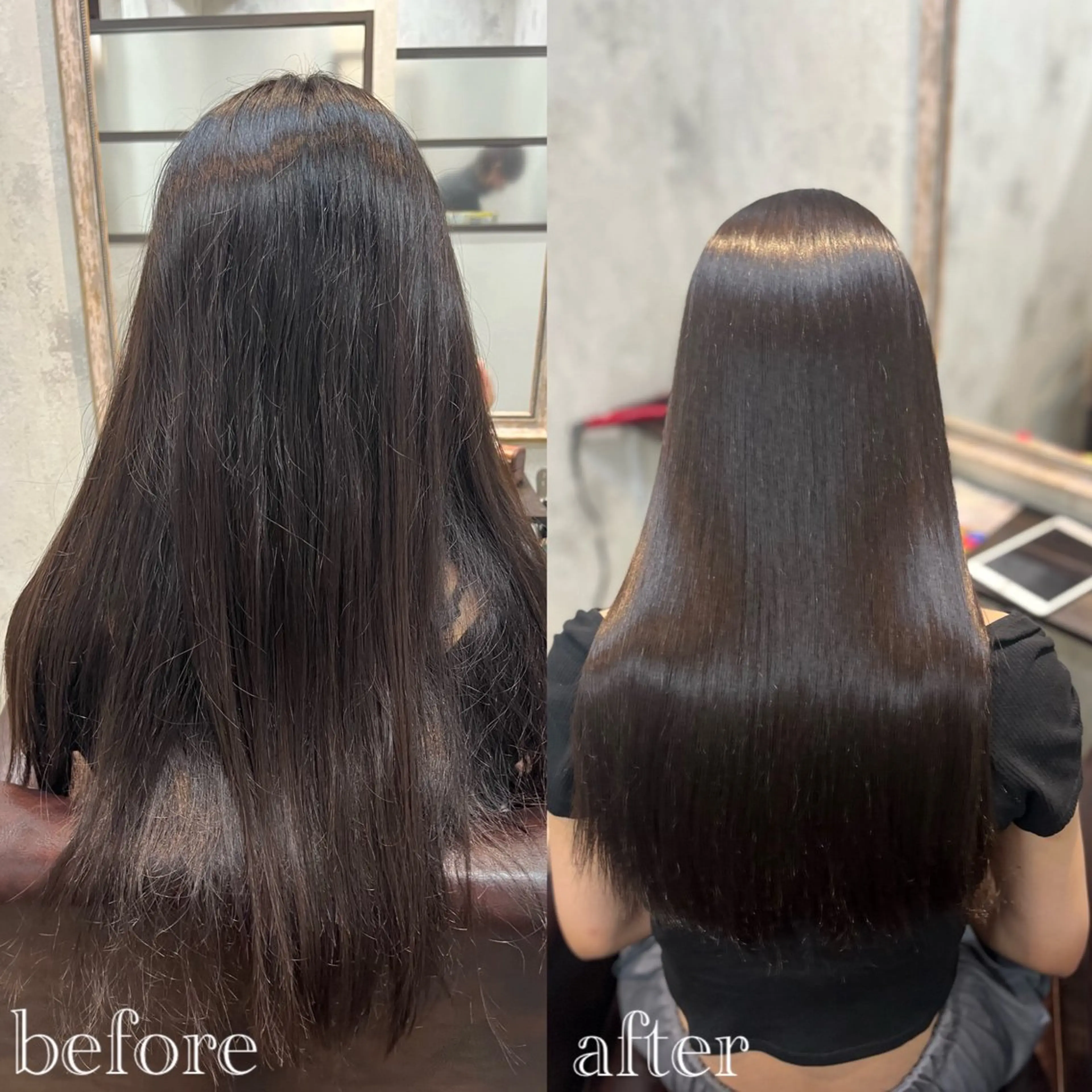 ロング 縮毛矯正 Haru 新宿【ハル】所属・⚜髪質改善東京 エリア1🏅マコト⚜のヘアスタイル