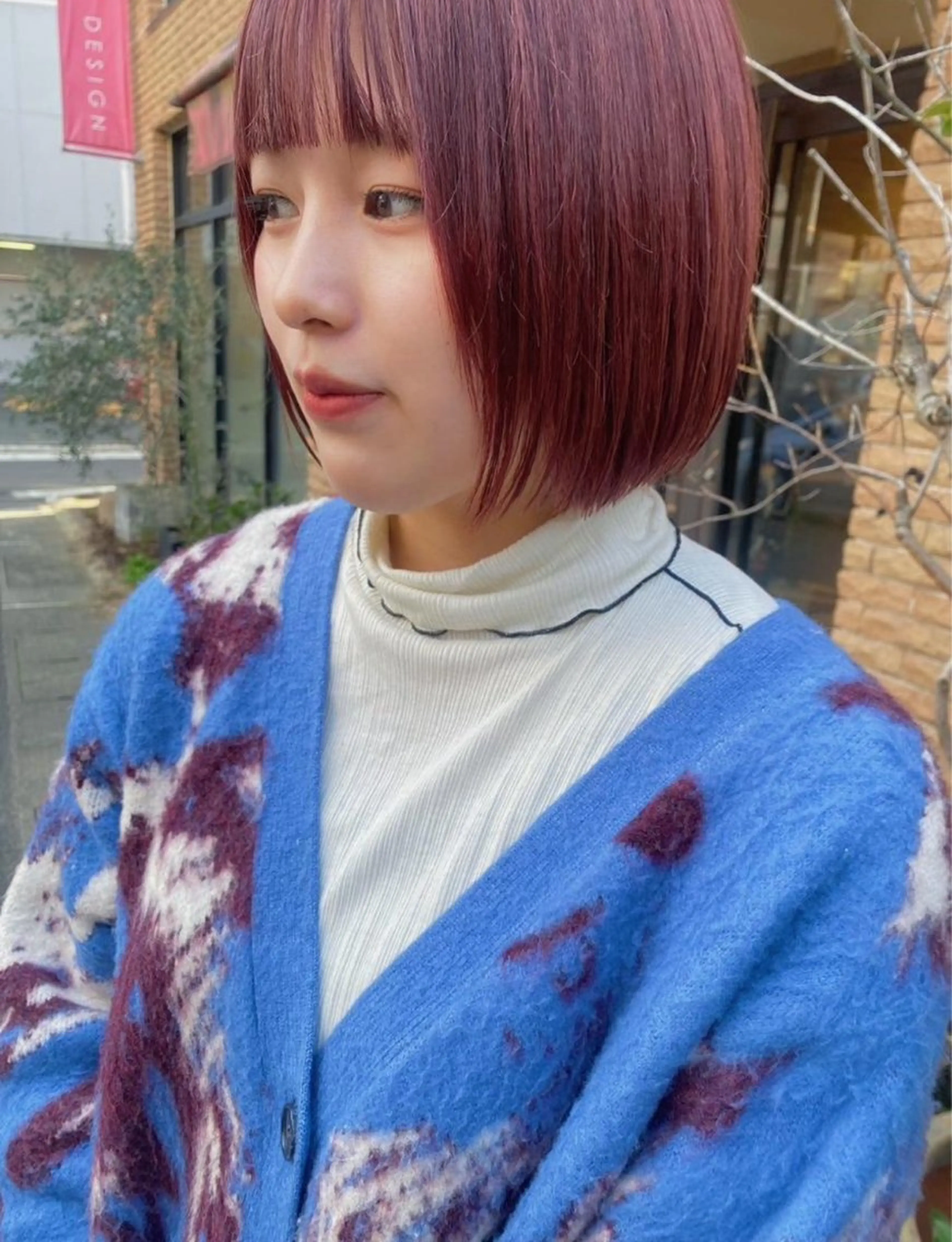 ミディアム カラー カット 🍊暖色カラー /ボブ/kanonのヘアスタイル