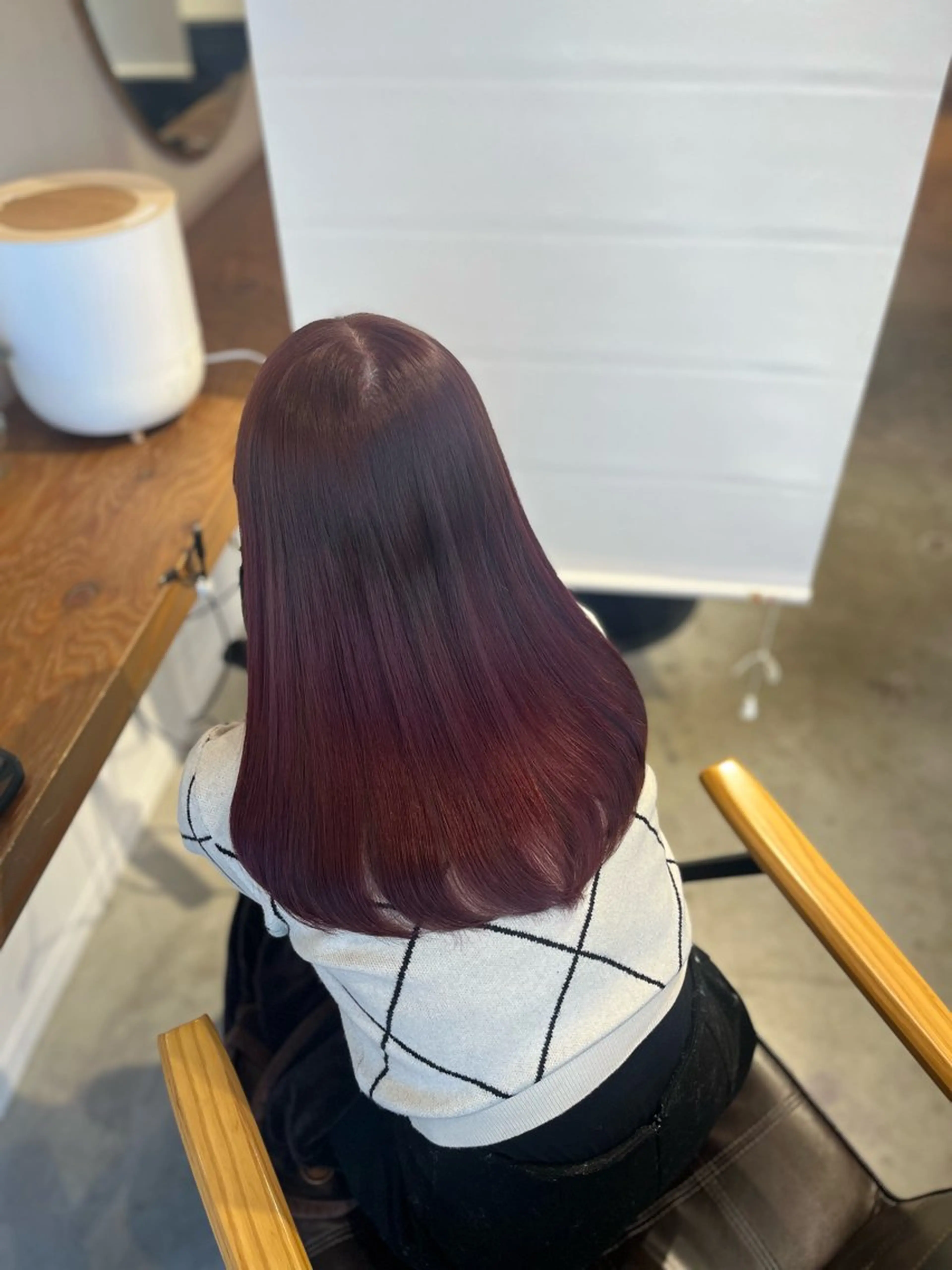 ミディアム 塩川ももこ/ 縮毛矯正/ヘアセットのヘアスタイル