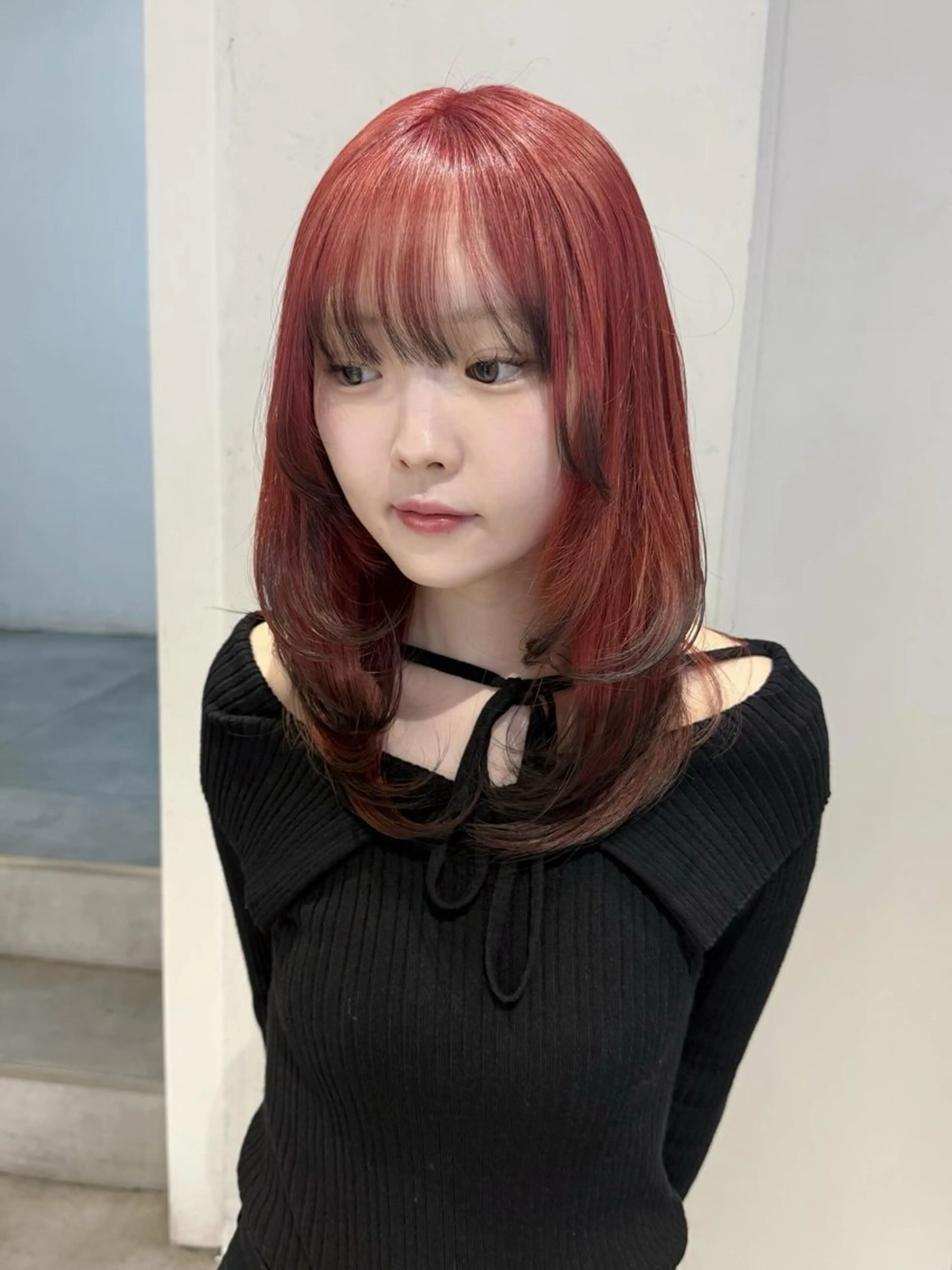 セミロング カラー ハイトーン/デザイン 🪐·˚⌖MIHOのヘアスタイル