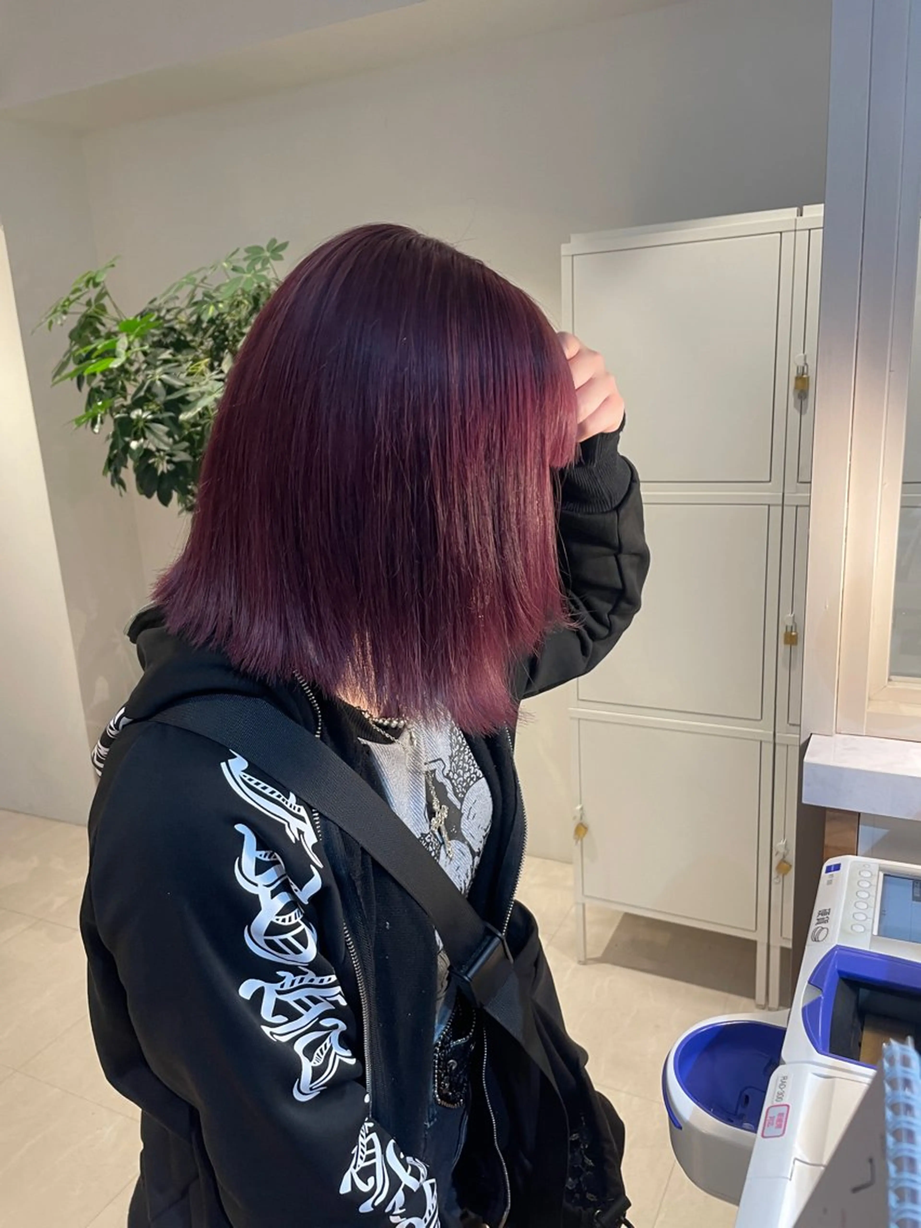 ミディアム ピンクラベンダー 光岡 玲遠のヘアスタイル