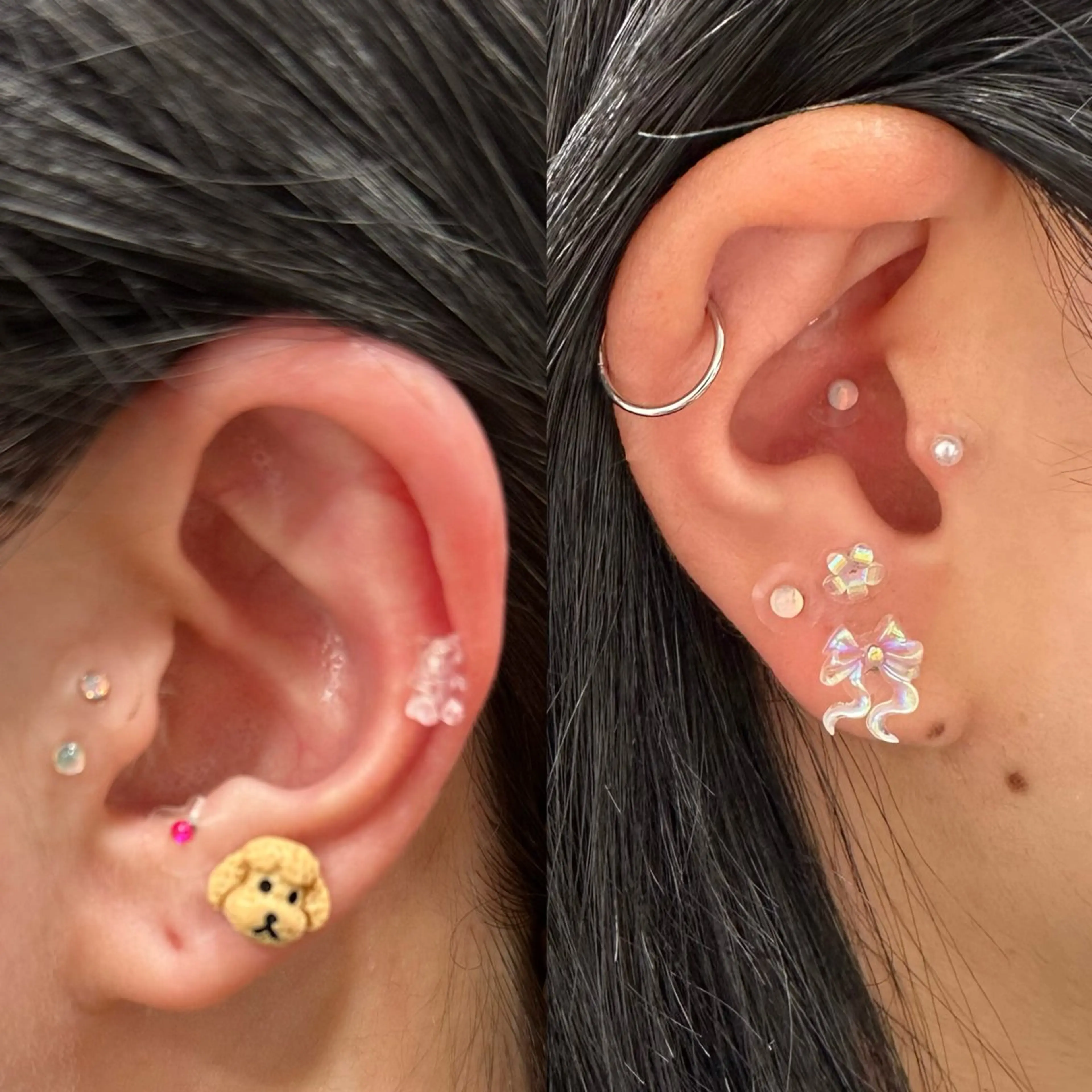 耳ツボジュエリーの写真