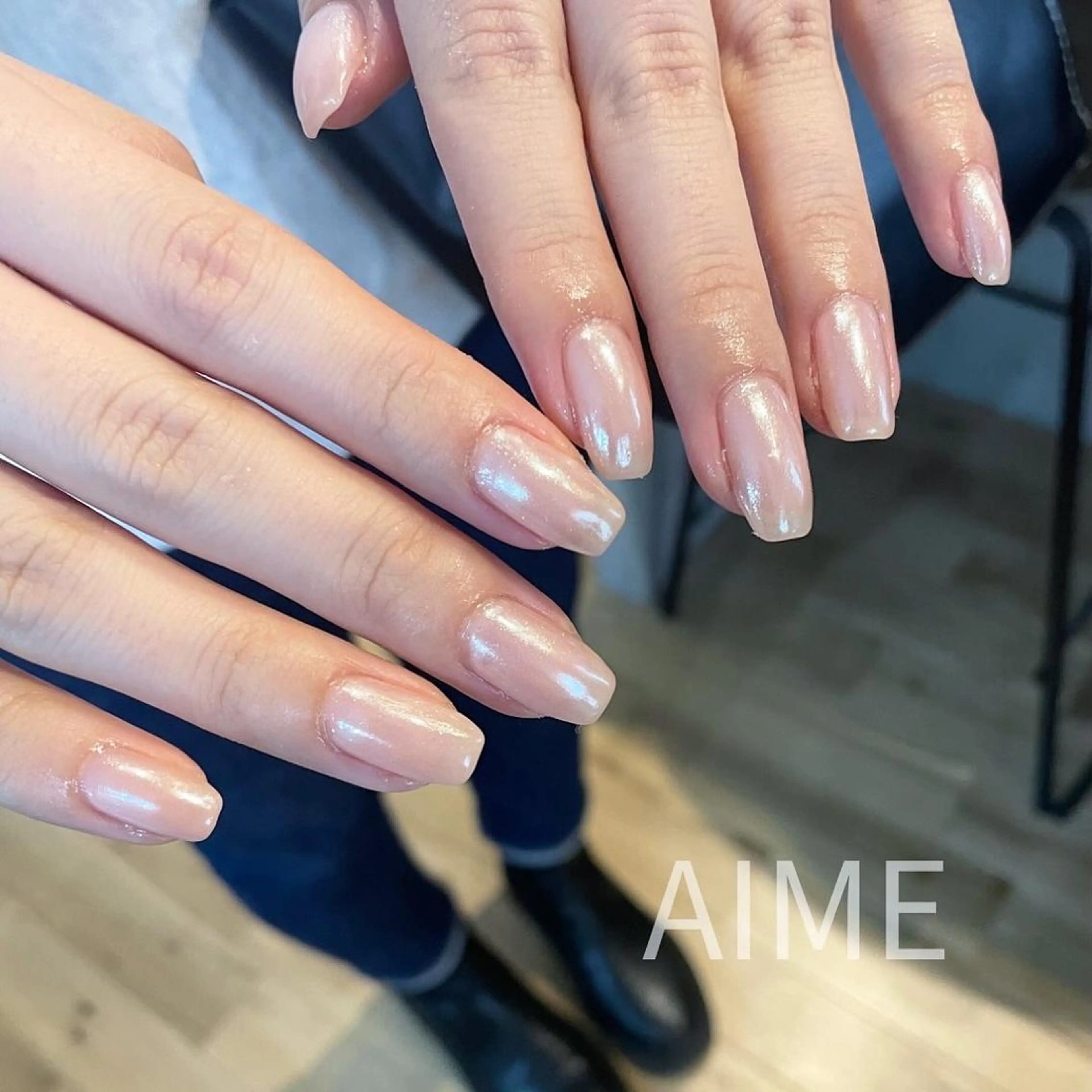 ネイル オーロラネイル ハンドネイル AIME （momo）のネイルデザイン