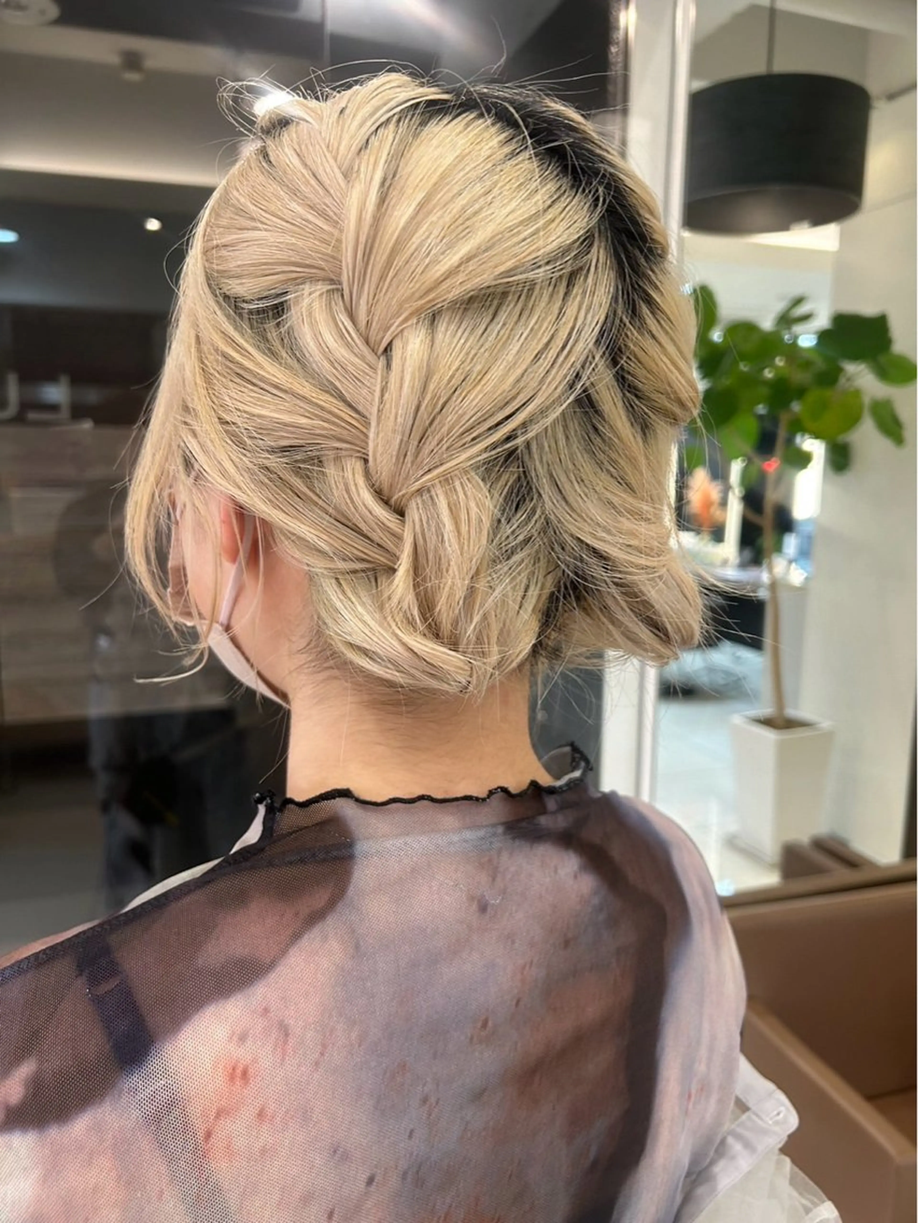 ミディアム ヘアセット 鎌倉/アレンジ/暗髪 /髪質改善/ ユキミのヘアスタイル