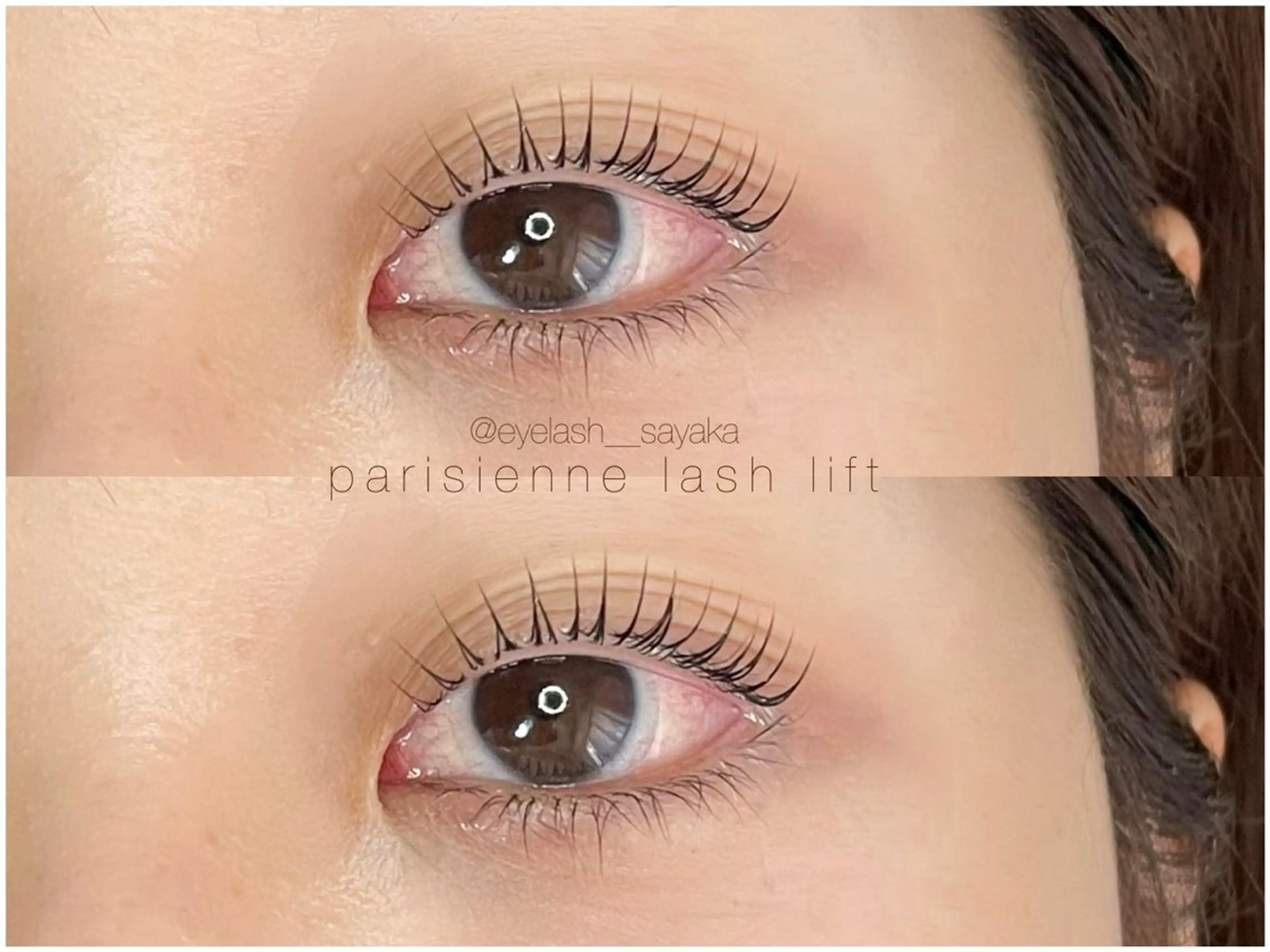 マツエク・マツパ 束感まつ毛 韓国風マツエク パリジェンヌラッシュリフト まつげパーマ 一重×まつ毛パーマ モテ眉No1🎀 sayaka.nの眉毛・アイブロウイメージ