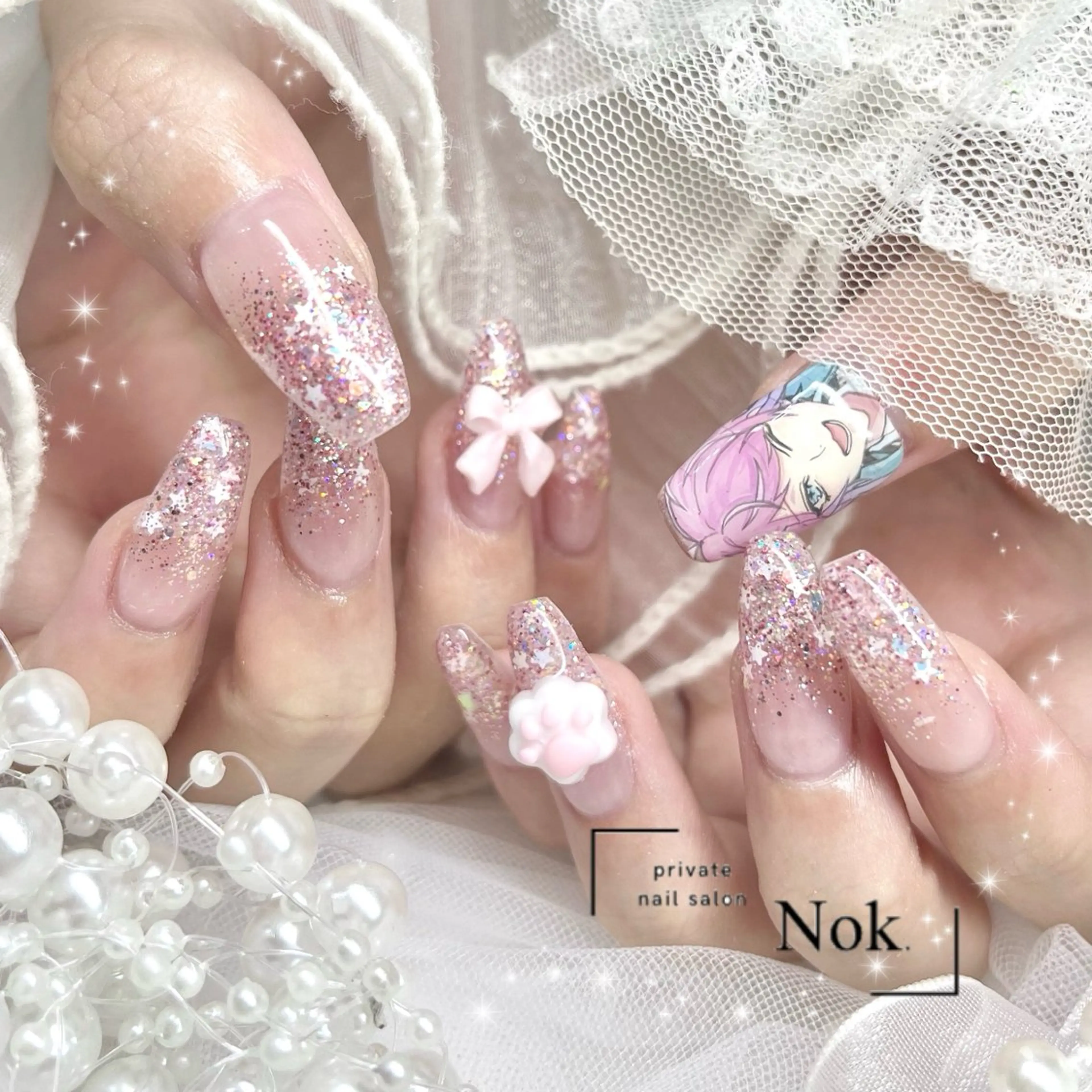 ネイル ハンドネイル 池袋痛ネイル Nok. 渡辺のネイルデザイン