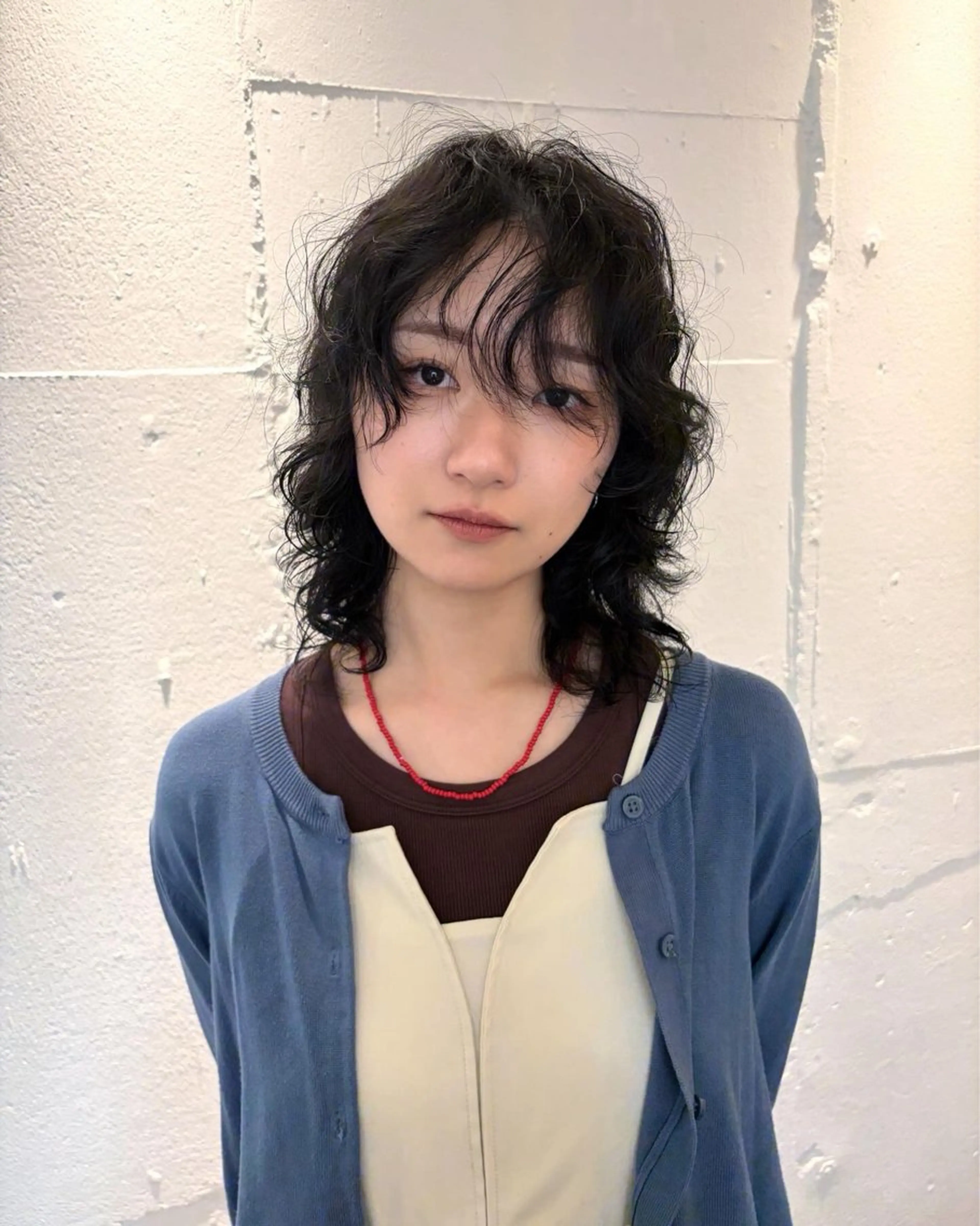 ミディアム パーマ gemhair&makeup所属・Fuka／ ／原宿のヘアスタイル