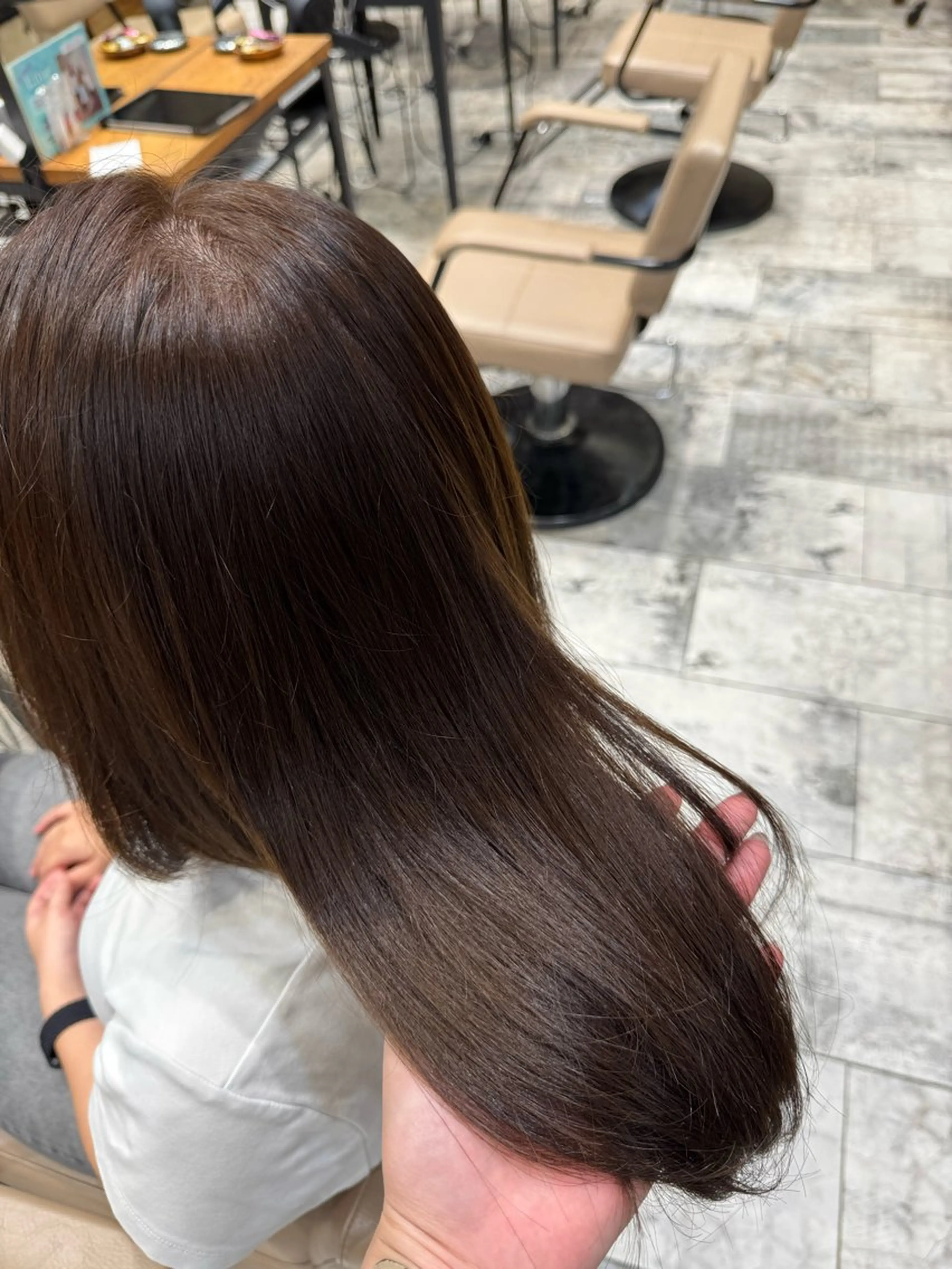 ミディアム 新宿透明感カラー 髪質改善/吉川怜奈のヘアスタイル