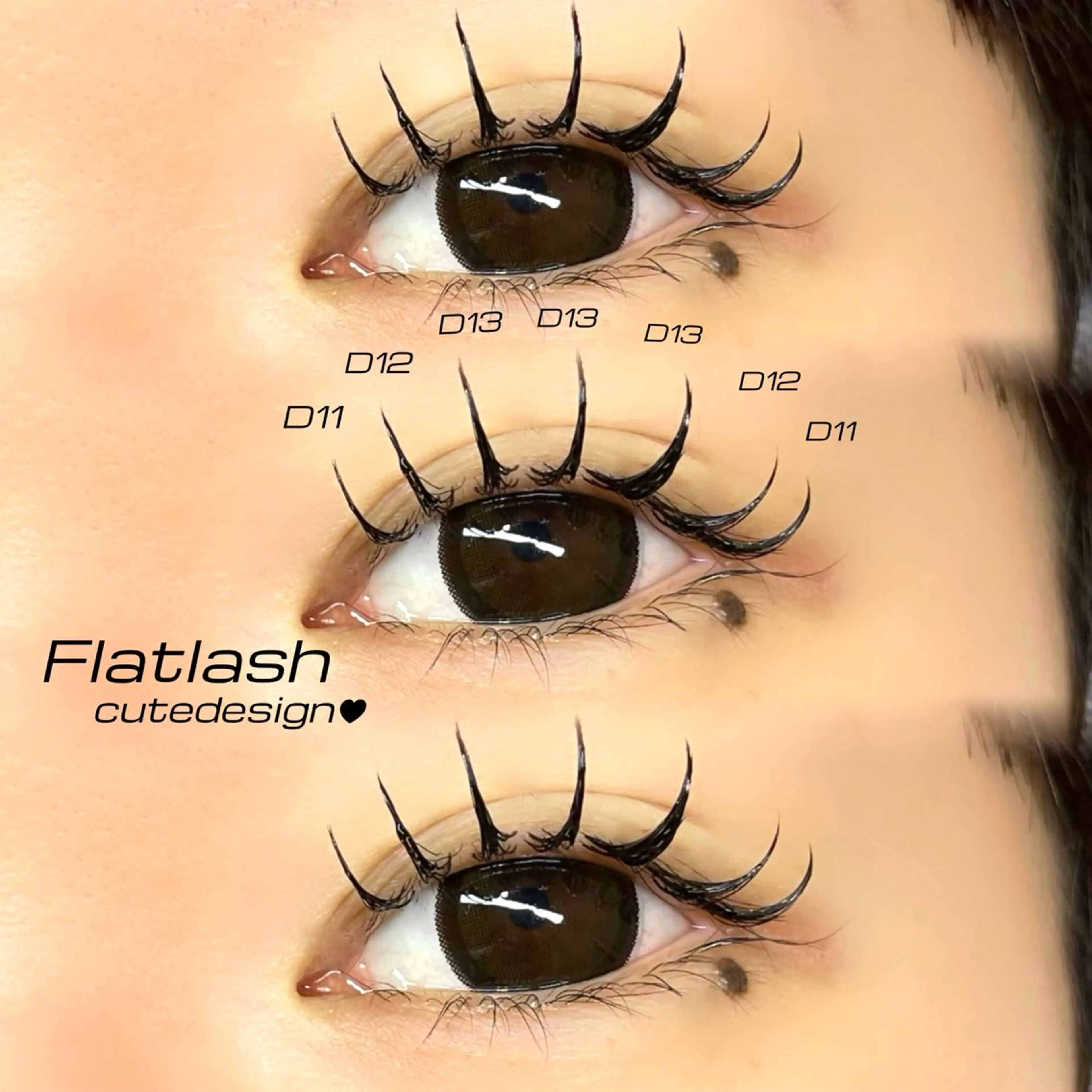 マツエク・マツパ マツエク Mell Yuuna ♡パリエク /束感のマツエク・マツパデザイン