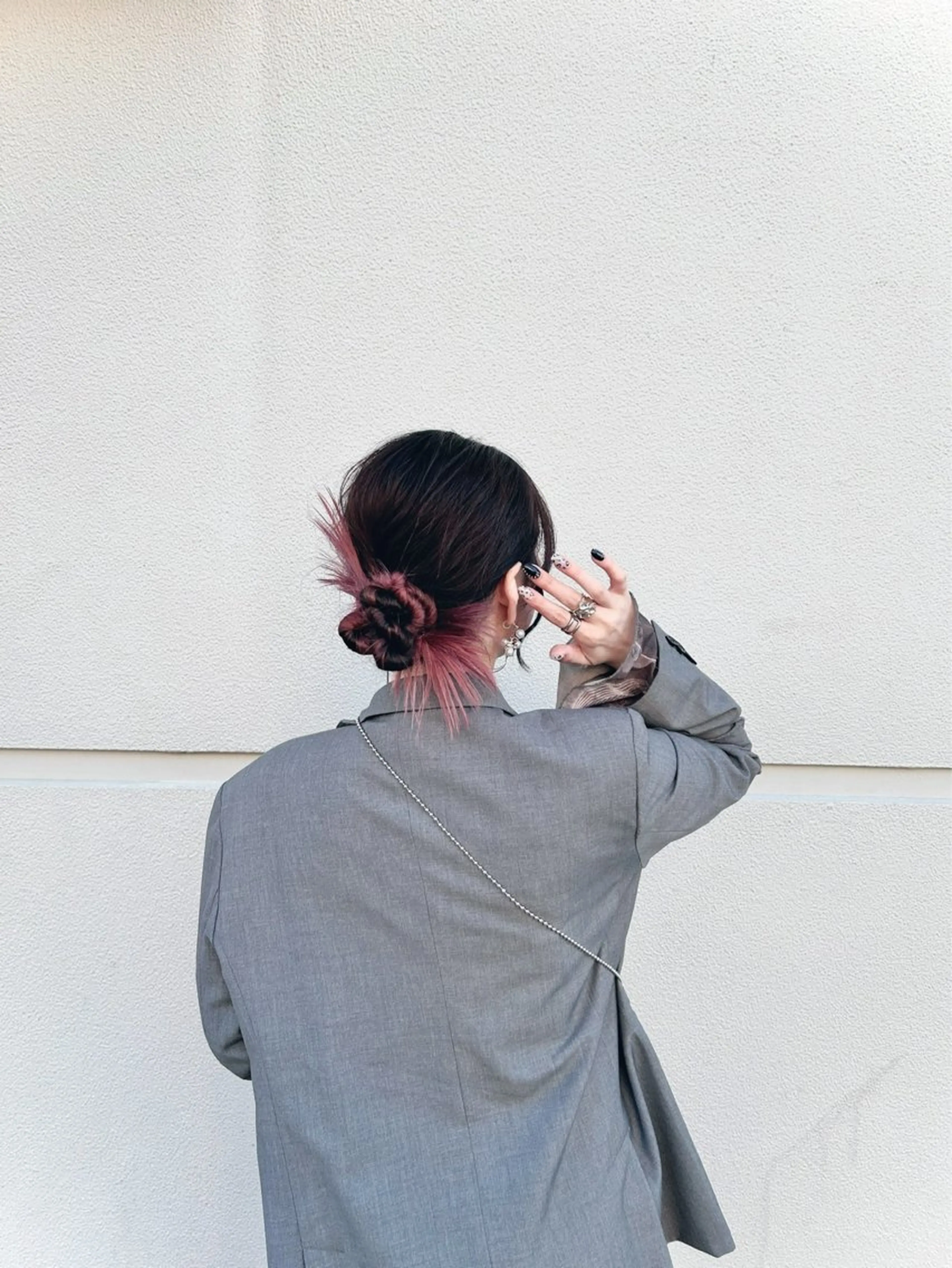 セミロング カラー デザインカラー 韓国風ヘア カット ヘアカラー トリートメント 韓国ボブ☆メンズ カットYUTOのヘアスタイル