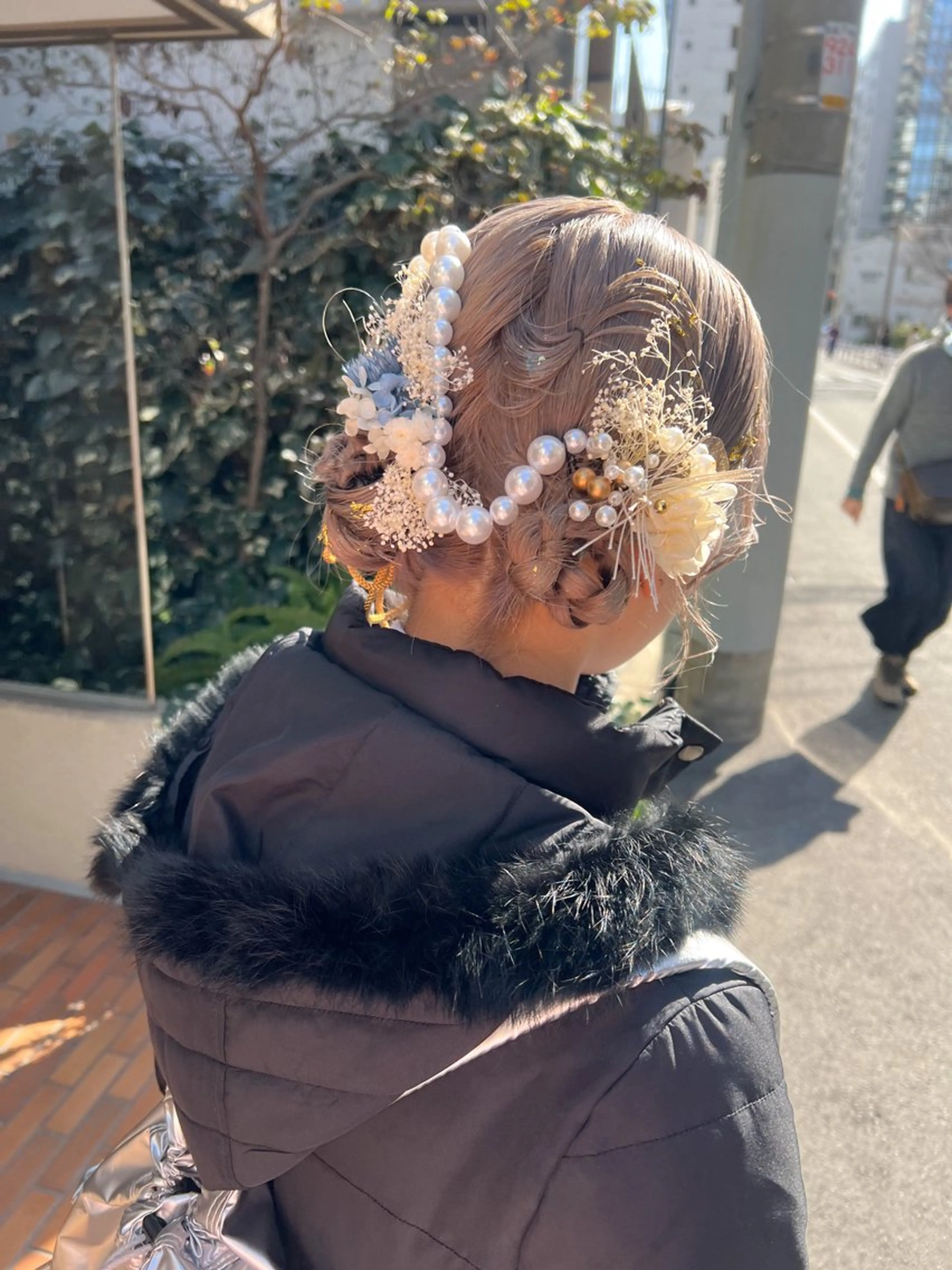 ショート ヘアアレンジ ヘアセット le'a所属・谷町/Le'a /竹原しおなのヘアスタイル